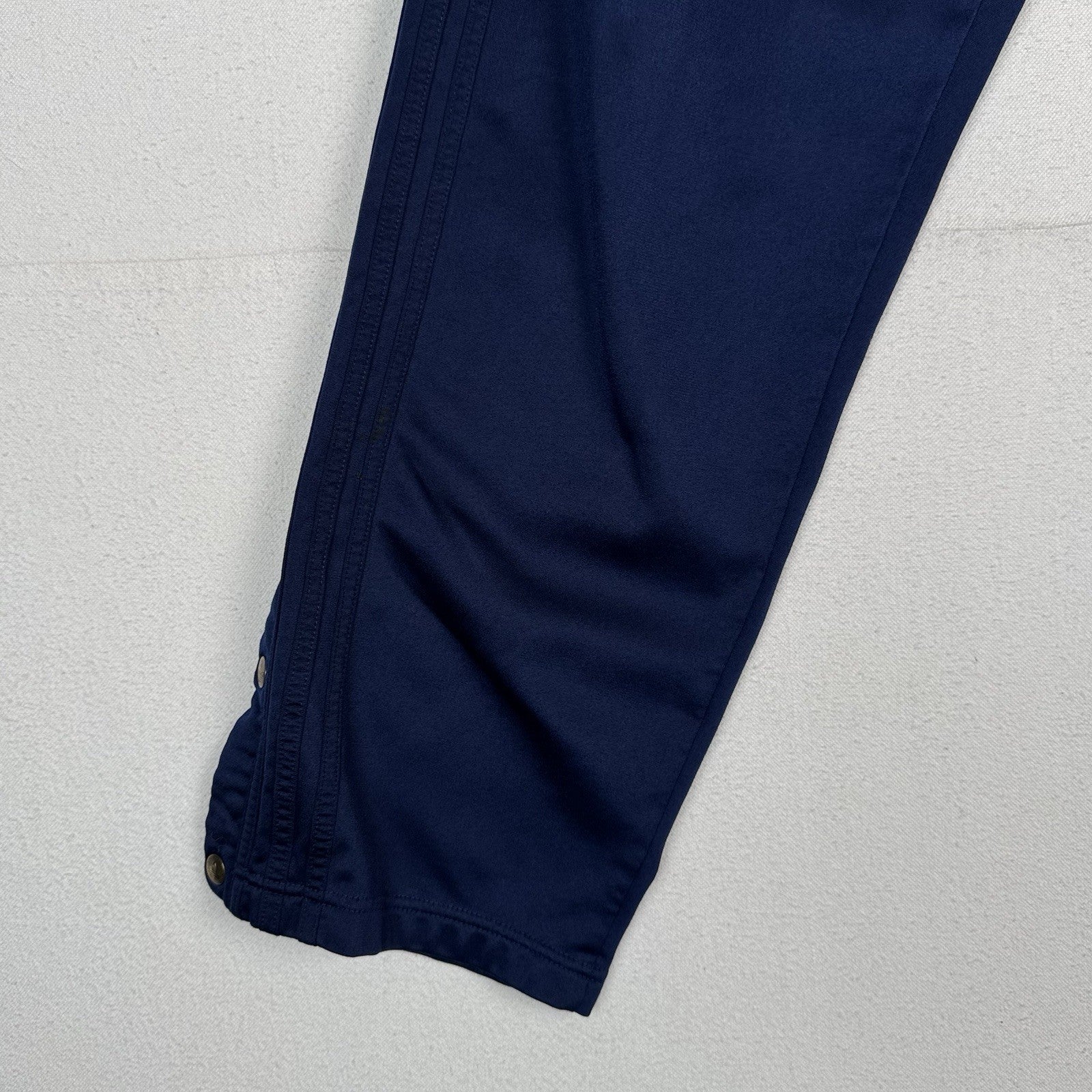 Vintage Adidas Sweatpants Men’s L Navy Gold Logo Tearaway Snap Track Pants