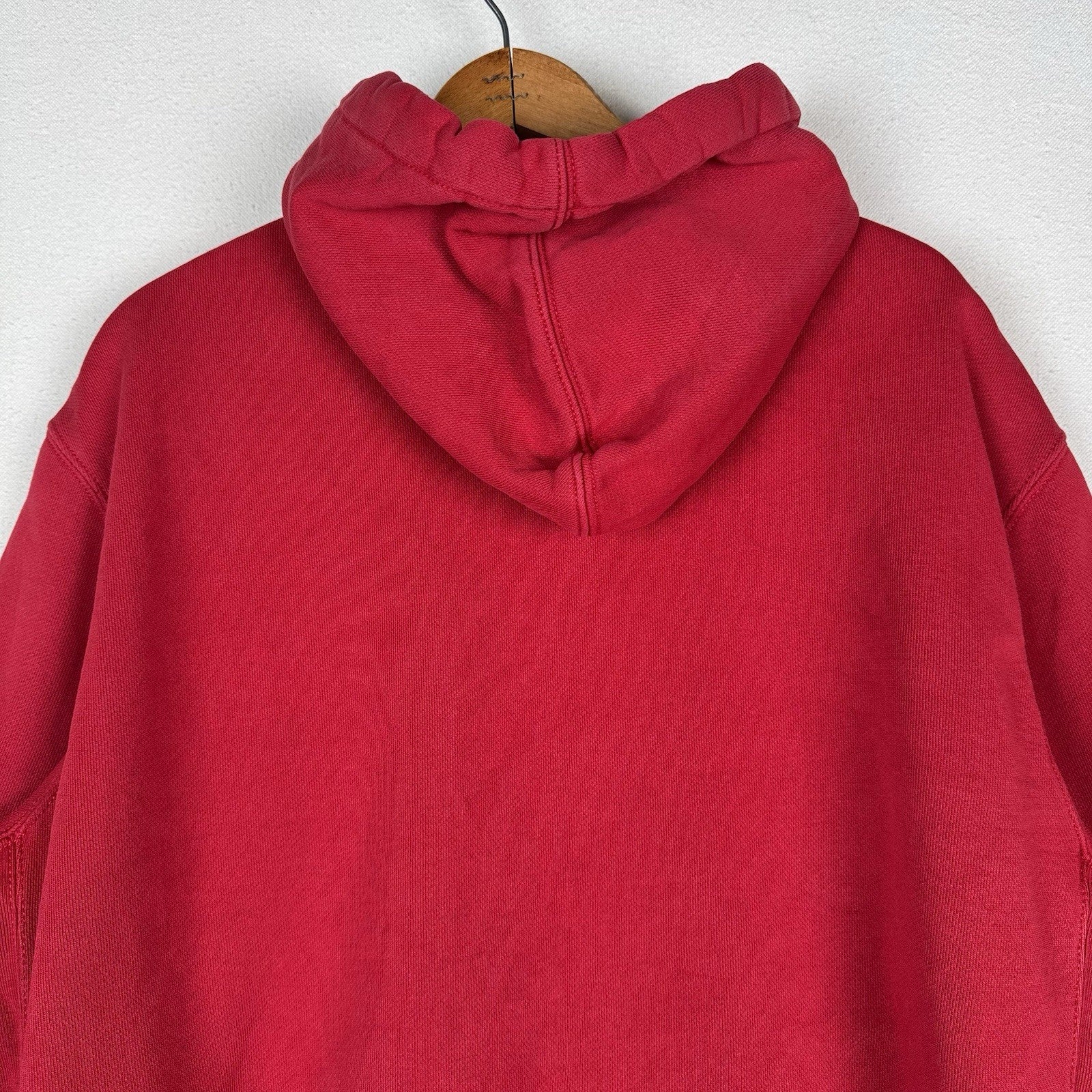 Vintage Polo Ralph Lauren Thermal Hood Hoodie Mens 2XL Full Zip Red Sweatshirt