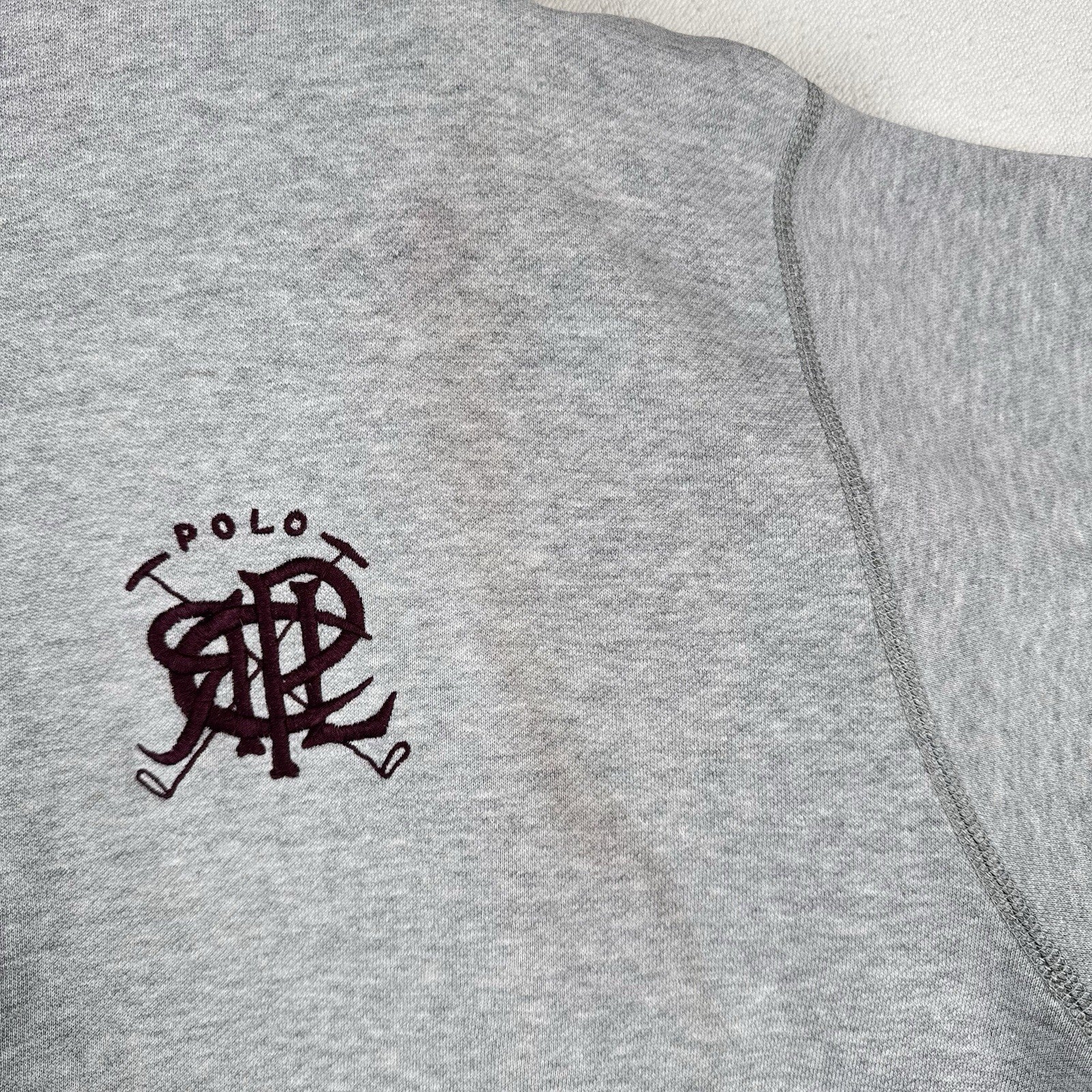 80’s Vintage Ralph Lauren Men’s XL Scribble Logo Sweatshirt Turtleneck *Read