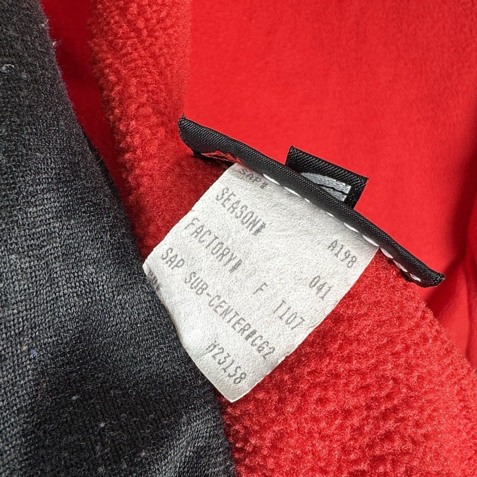 Vintage 90’s The North Face Mens Red Gray Polartec Fleece Jacket Zip Up Large 44