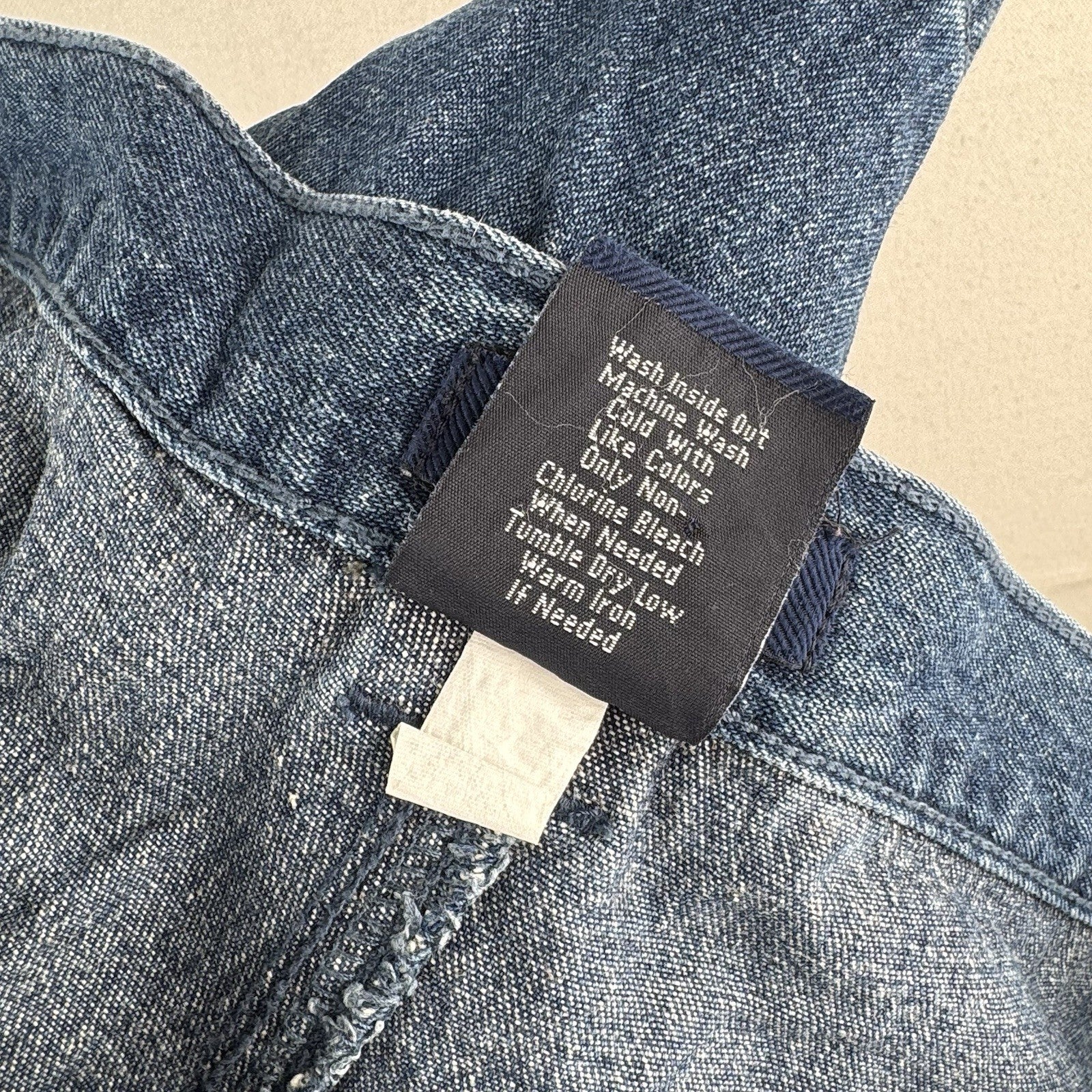 Vtg Croft & Barrow Denim Cargo Safari Pocket Shorts Mens 34x6 Blue Elastic Waist