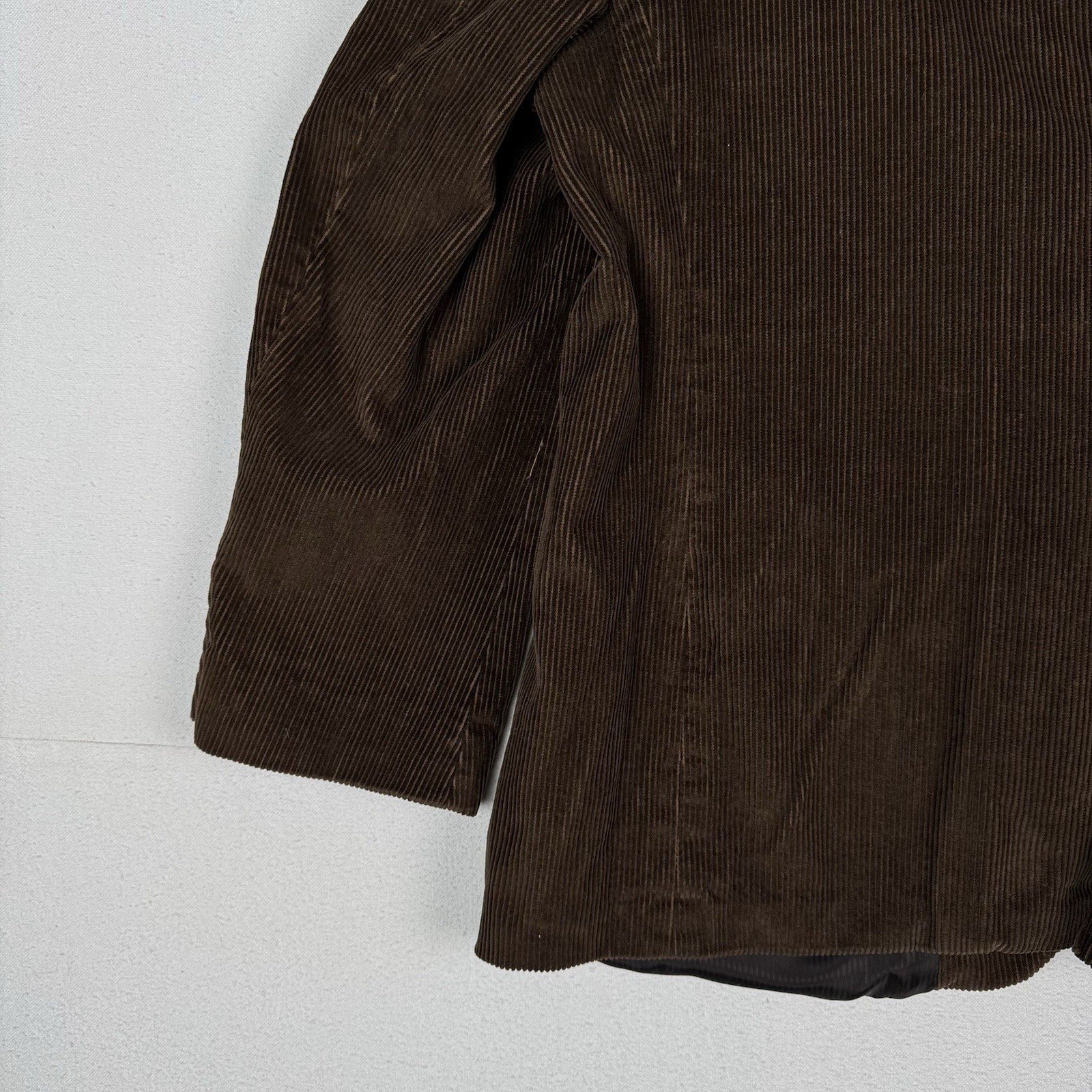 New England Collection Men's Brown Corduroy 2-Button Blazer Size 48R