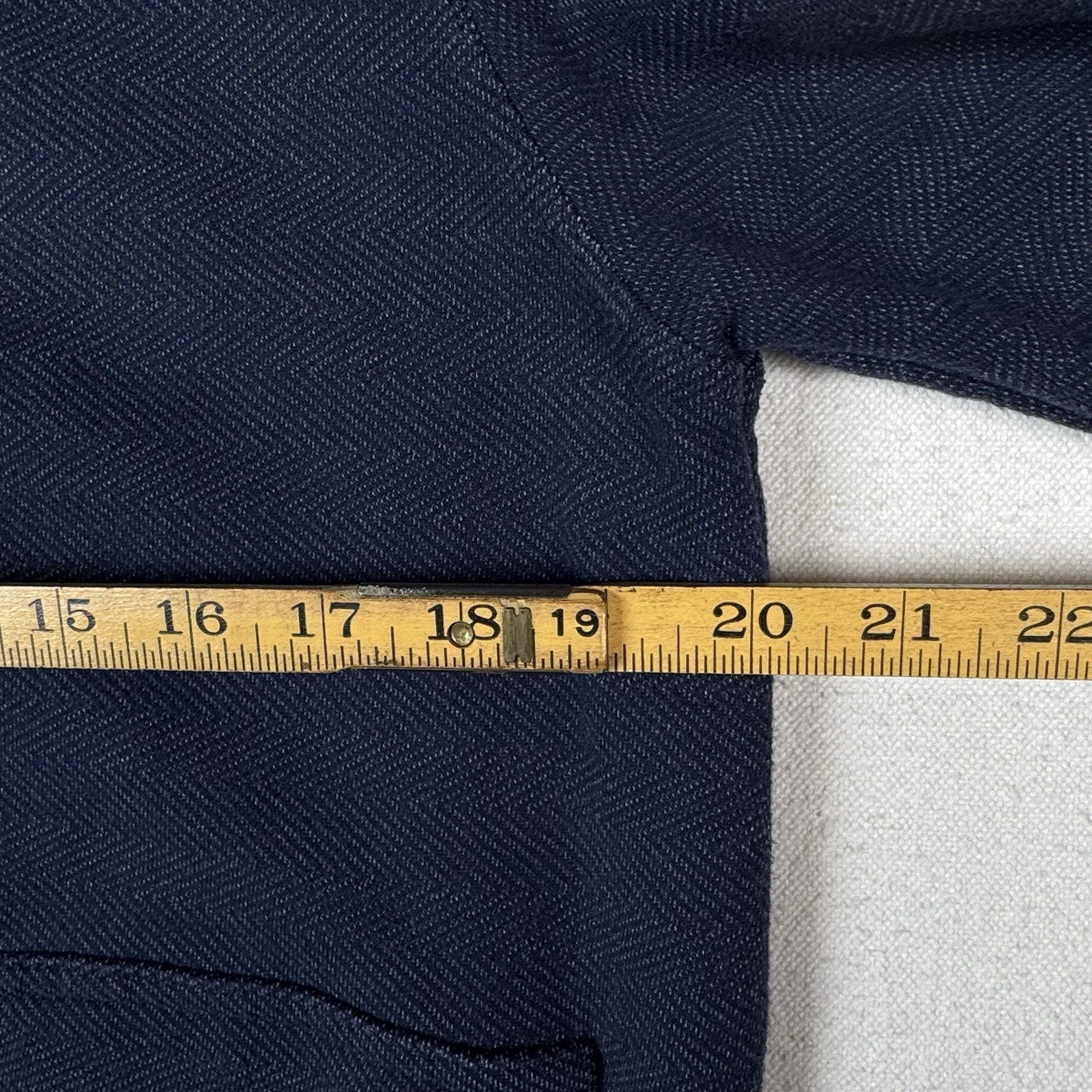 Banana Republic Zip/Button Sweater Herringbone Blue Men’s Large Jacket