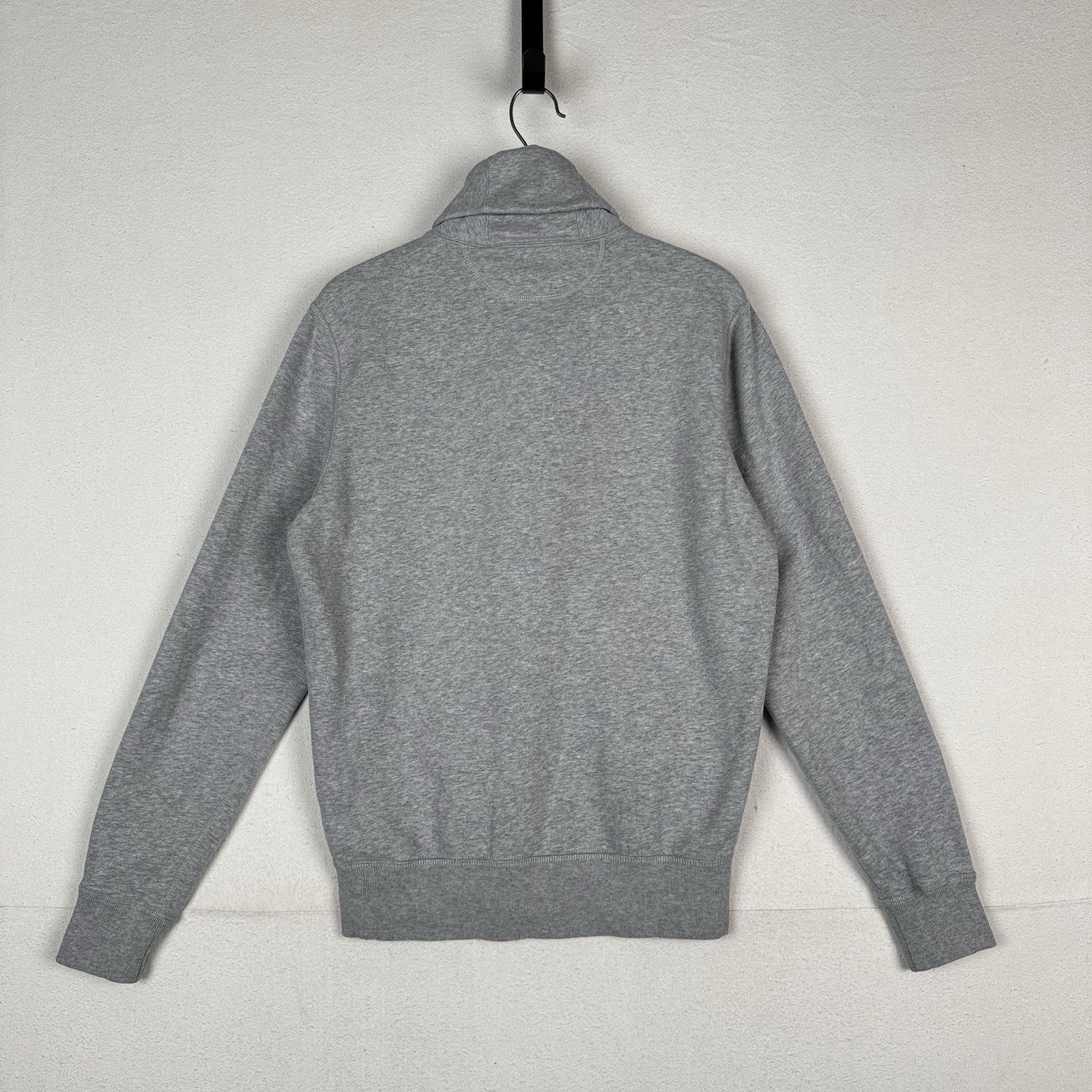 Polo Ralph Lauren Men’s Medium Jersey Shawl Collar Sweater Gray Button Zip