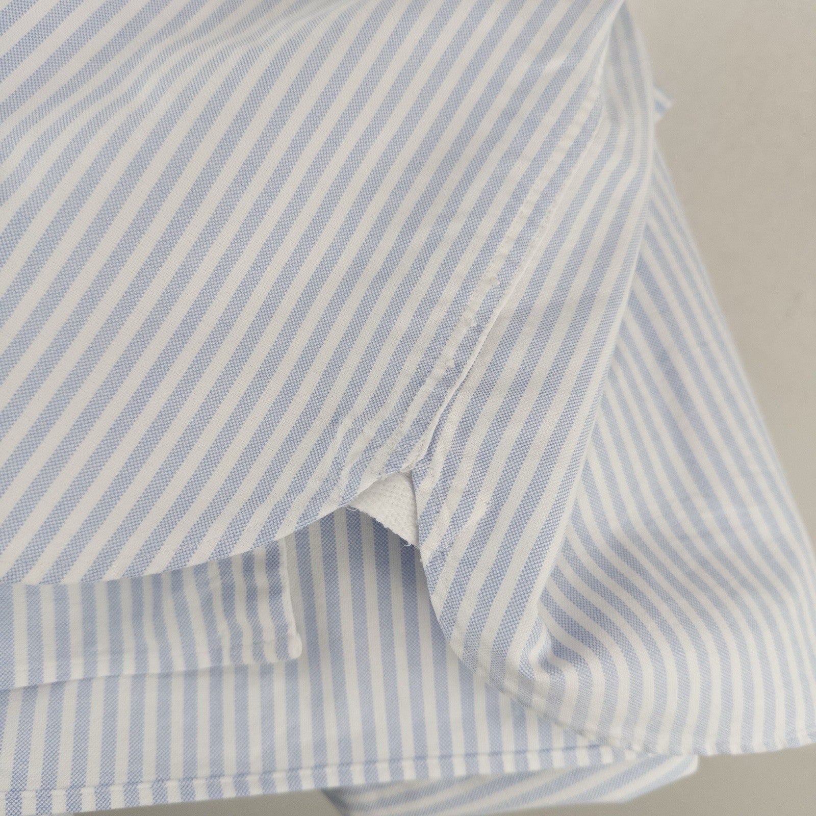 90’s Vtg Polo Ralph Lauren Blue White Pinstripe Winchester Club Collar Shirt XL