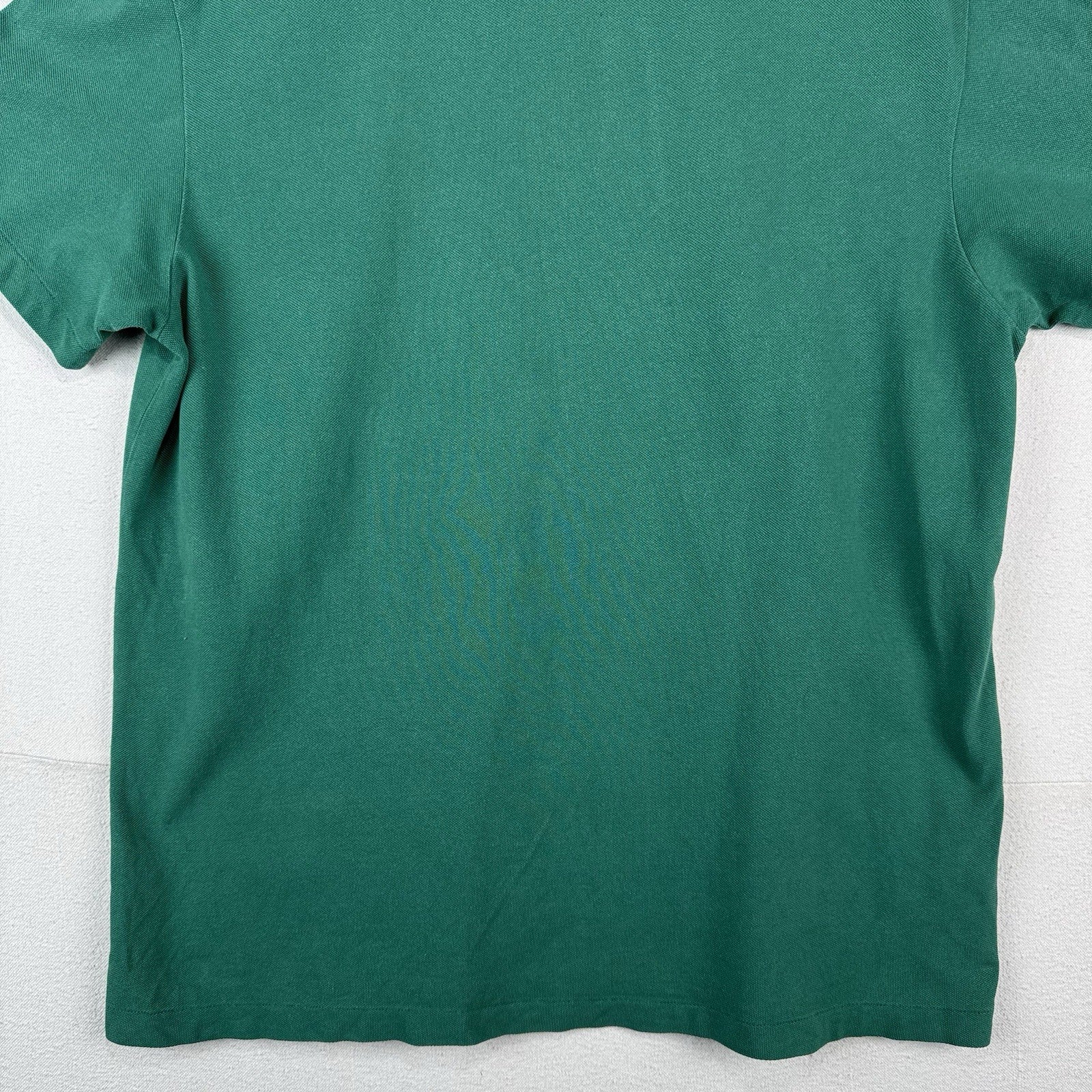 90's Vtg Polo Ralph Lauren Men's XL Green Ringer Crew Neck T-Shirt Pique Cotton