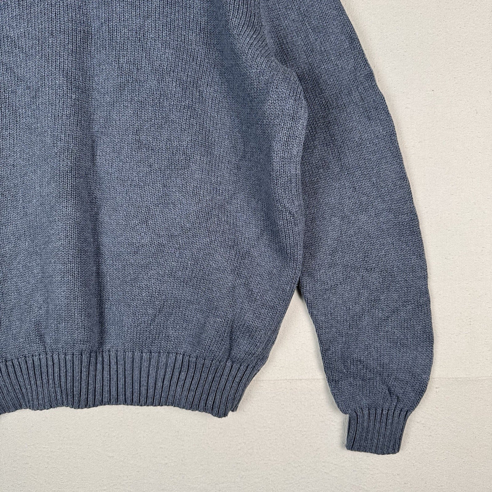 90’s Vintage Polo Ralph Lauren Sweater Men’s XL Light Blue Knit Pullover