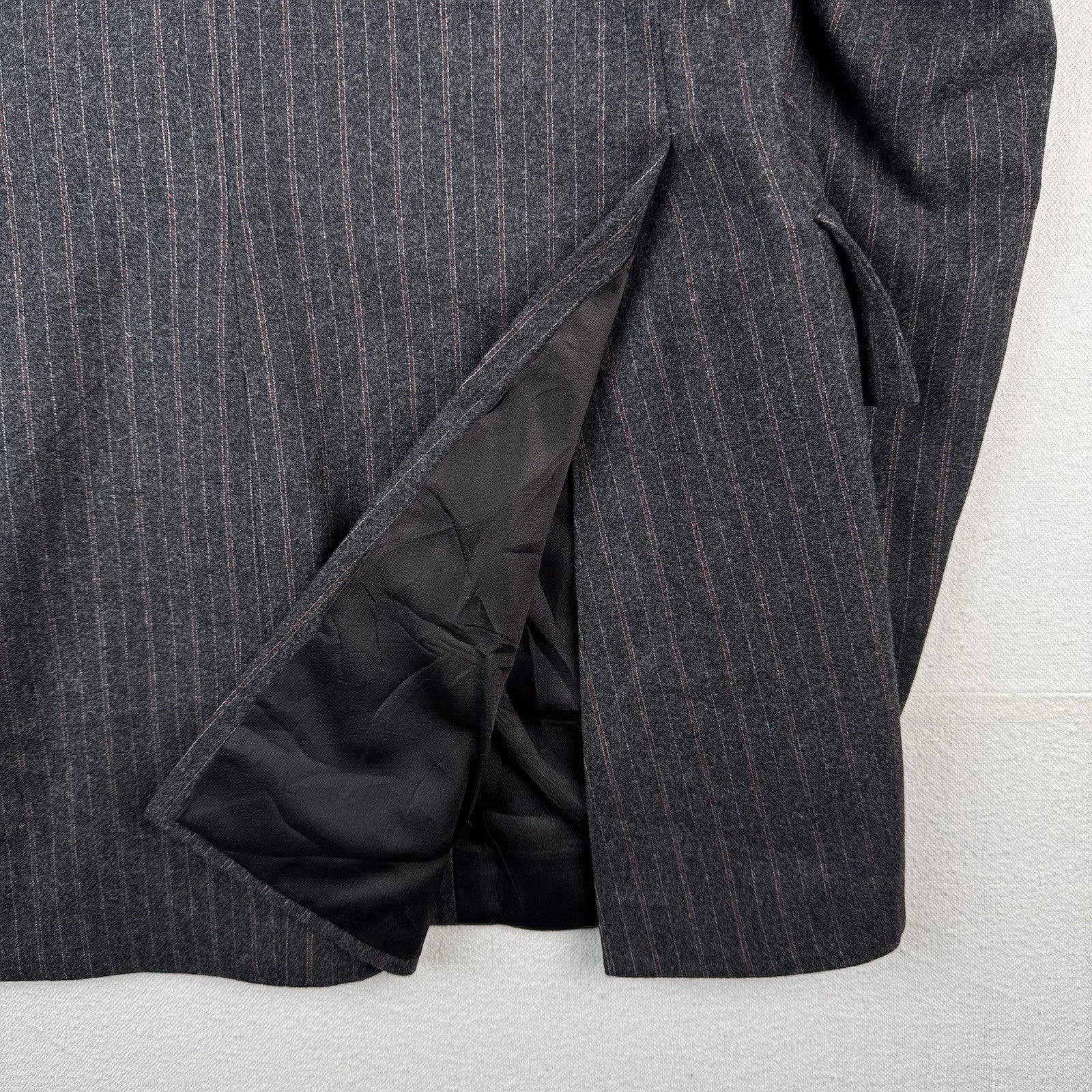 70’s Pierre Cardin Blazer Barney’s NY 36R Chest: 18” Gray Pinstripe Made In USA