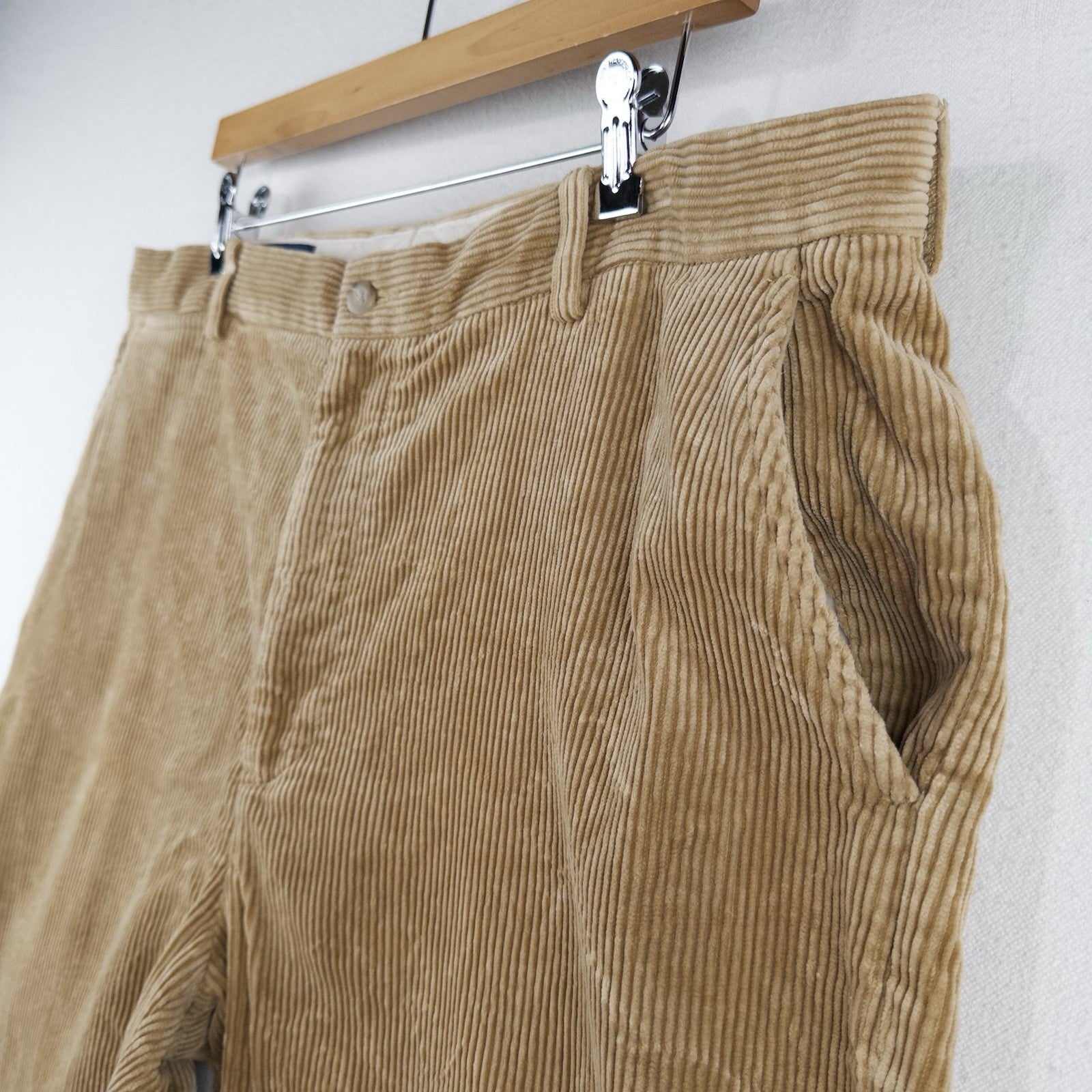 90’s Vtg Polo Ralph Lauren Corduroy Pant Mens 38x34 Tan Wide Wale