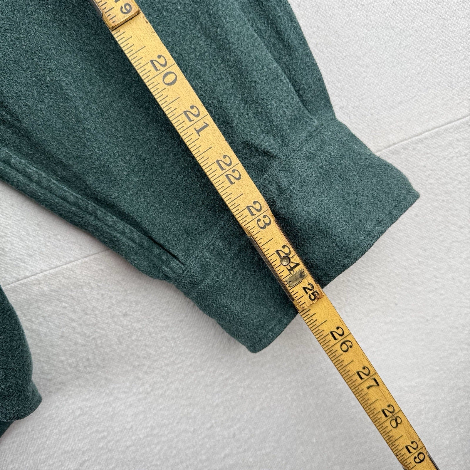 90’s Vtg Polo Ralph Lauren GI Chamois Flannel Shirt Size 2XL Forest Green