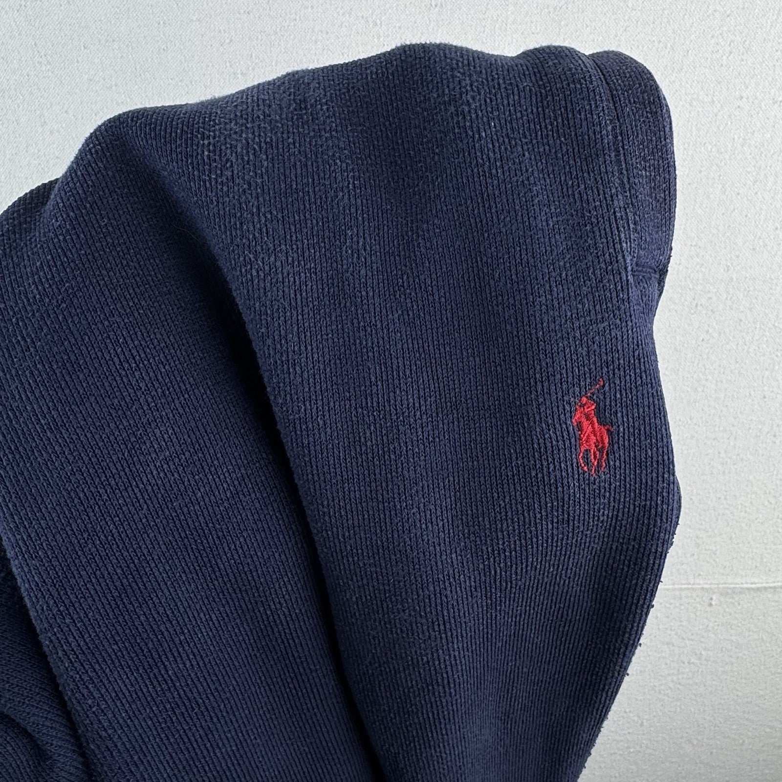 90’s Vtg Polo Ralph Lauren Men’s XL Ribbed Soft Sweatpants Navy Blue Baggy Faded