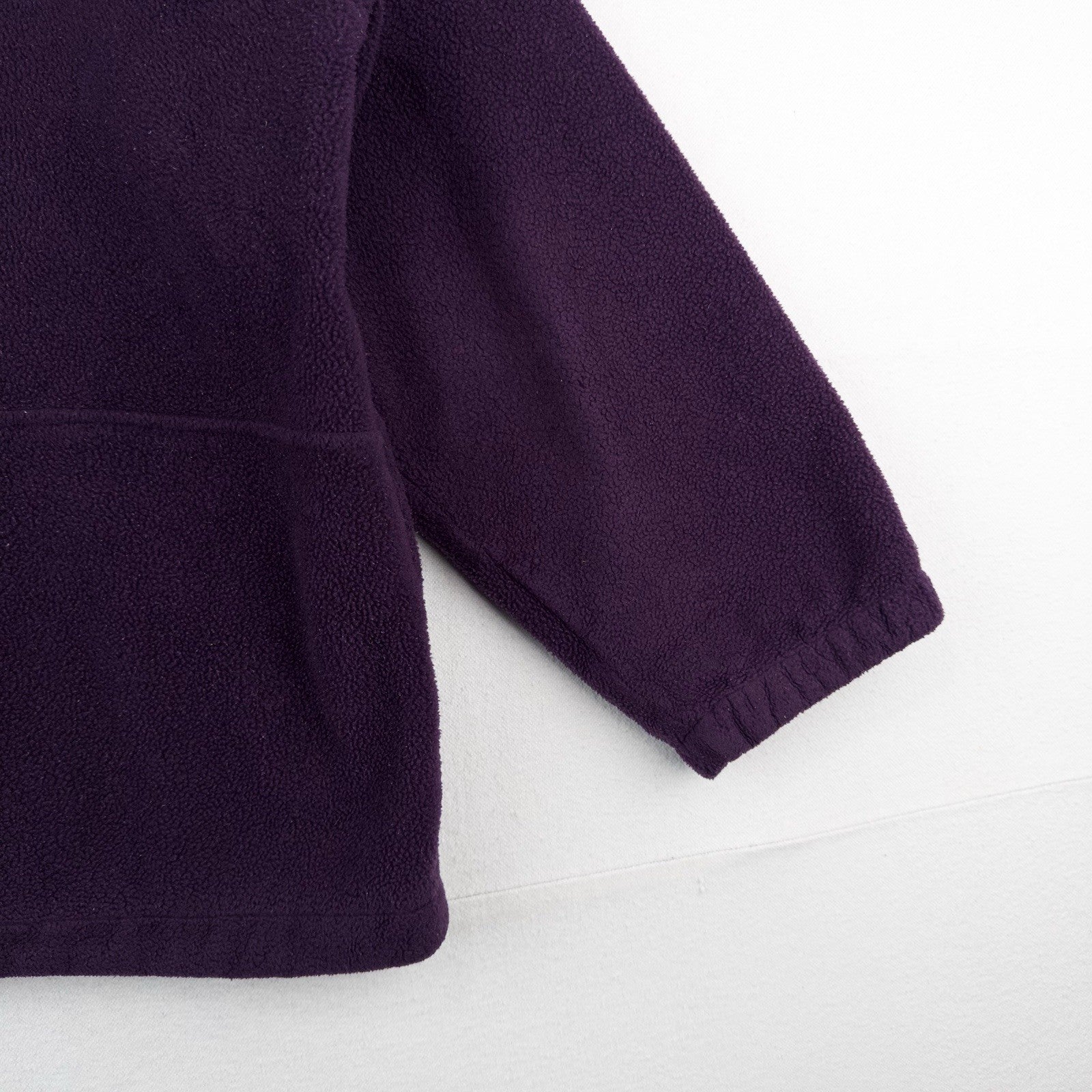 80’s Vtg LL Bean Embroidered Lined Fleece 1/4 Zip Jacket Purple Women’s XL