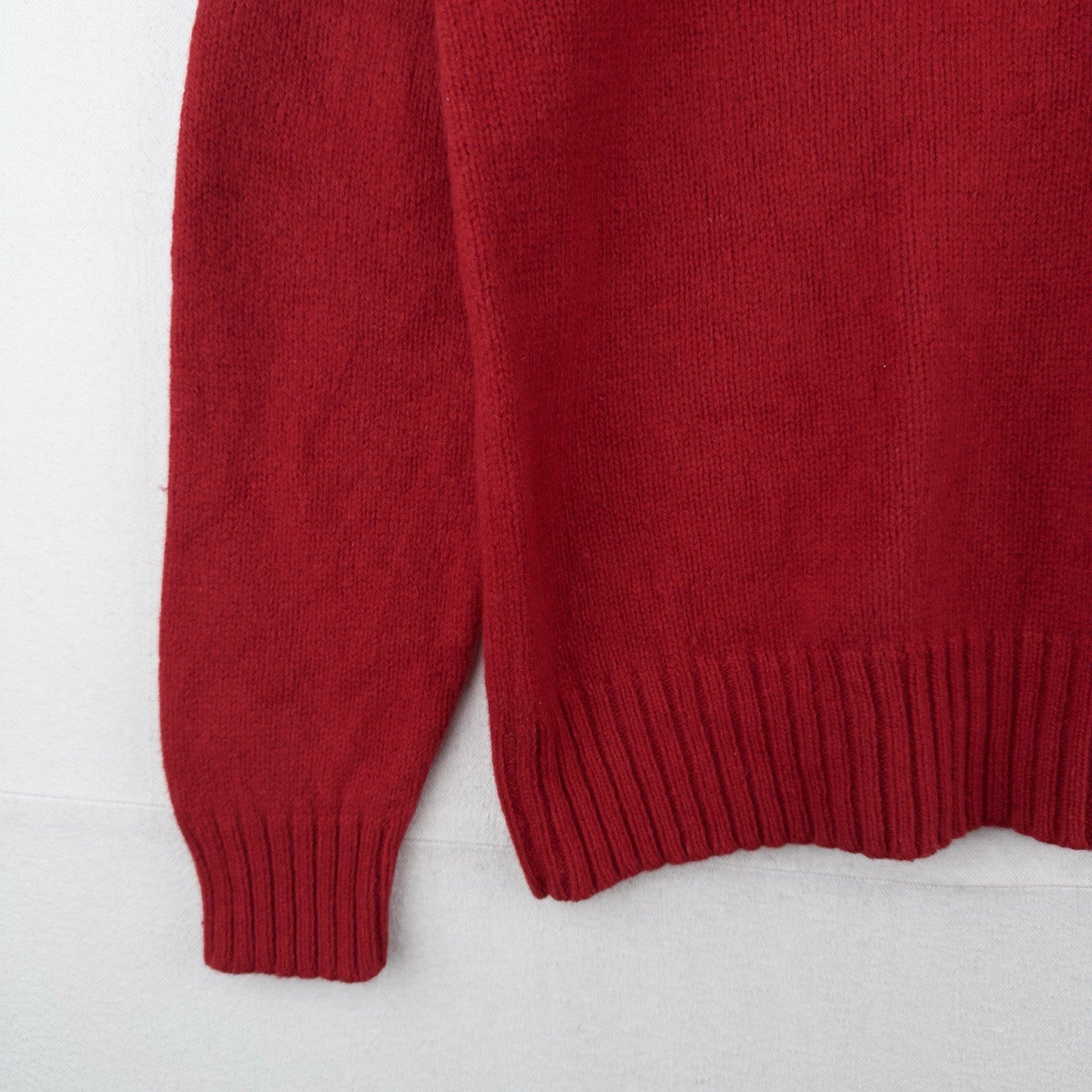 Polo Ralph Lauren Sweater Mens XL Merino Wool Angora Rabbit Hair Red Crew Neck