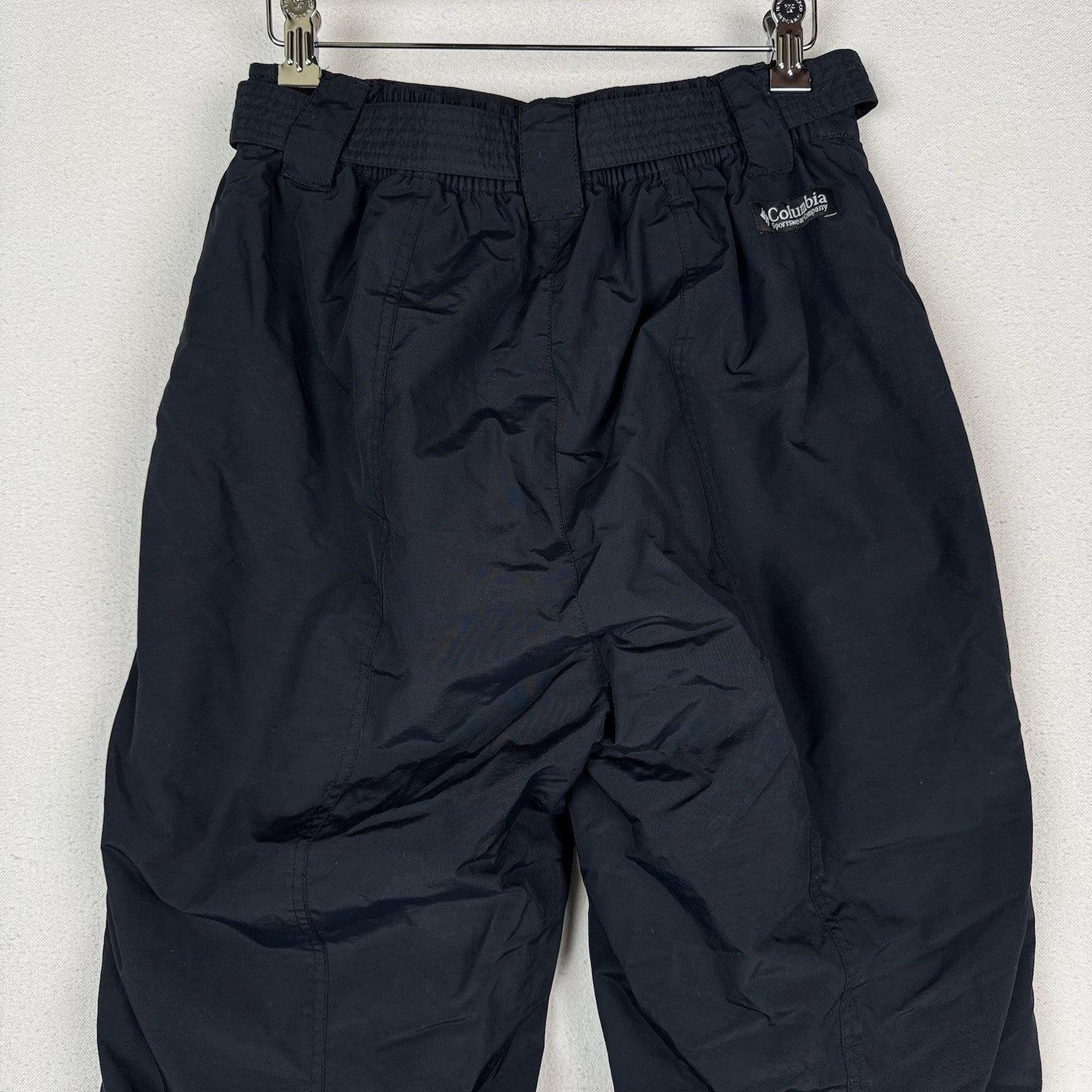 Columbia Women’s Medium Snow Ski Pants Belted Stretch Pocket Insulated Black
