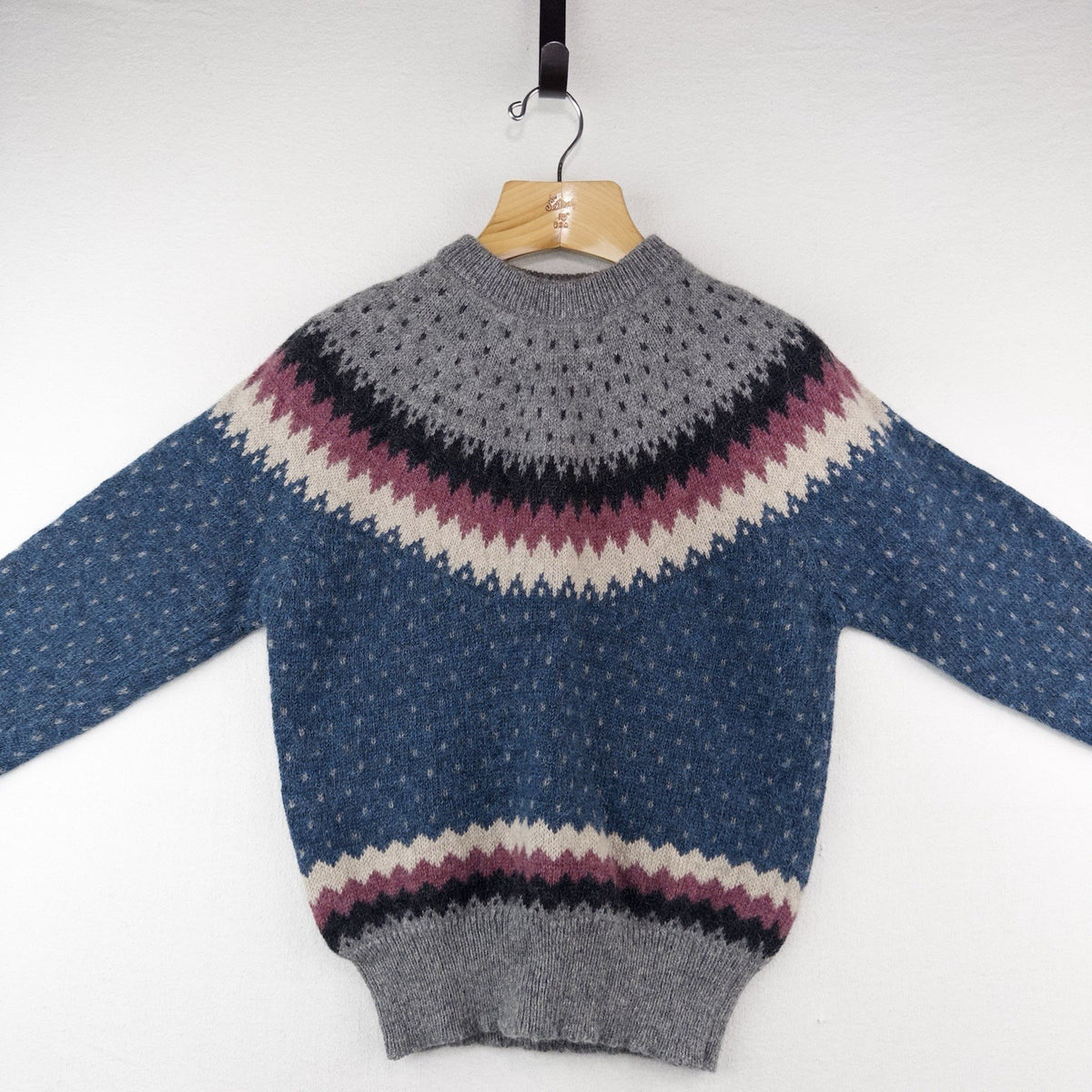 90’s Vtg Woolrich Knit Sweater Wool Mohair Blend Fair Isle Men’s Medium