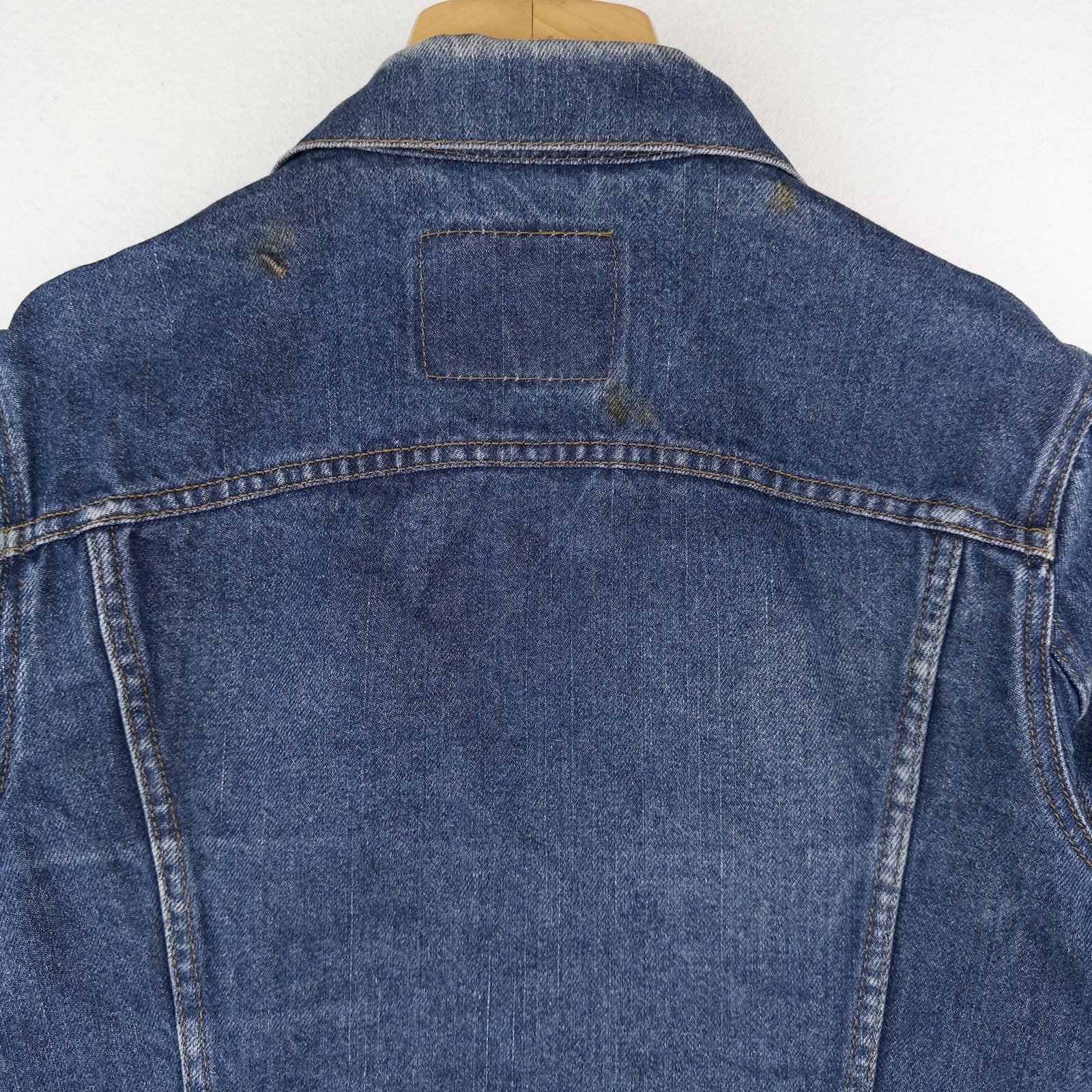 Levi's Denim Trucker Jacket Adult Medium Dark Wash Blue Jean Classic Type 3