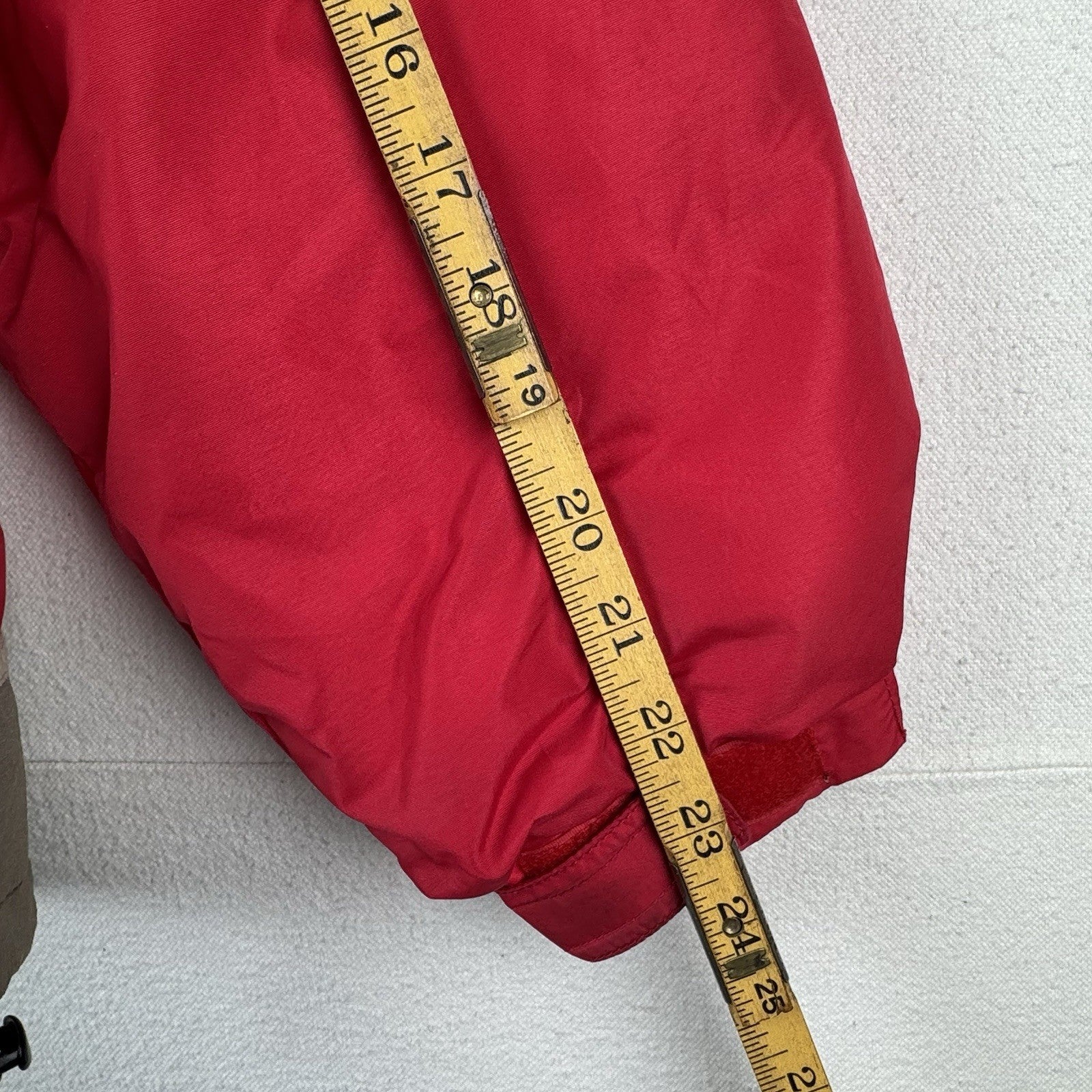 90’s Vtg Columbia Sportswear Portland Women's Large Red Hooded Parka Jacket Coat
