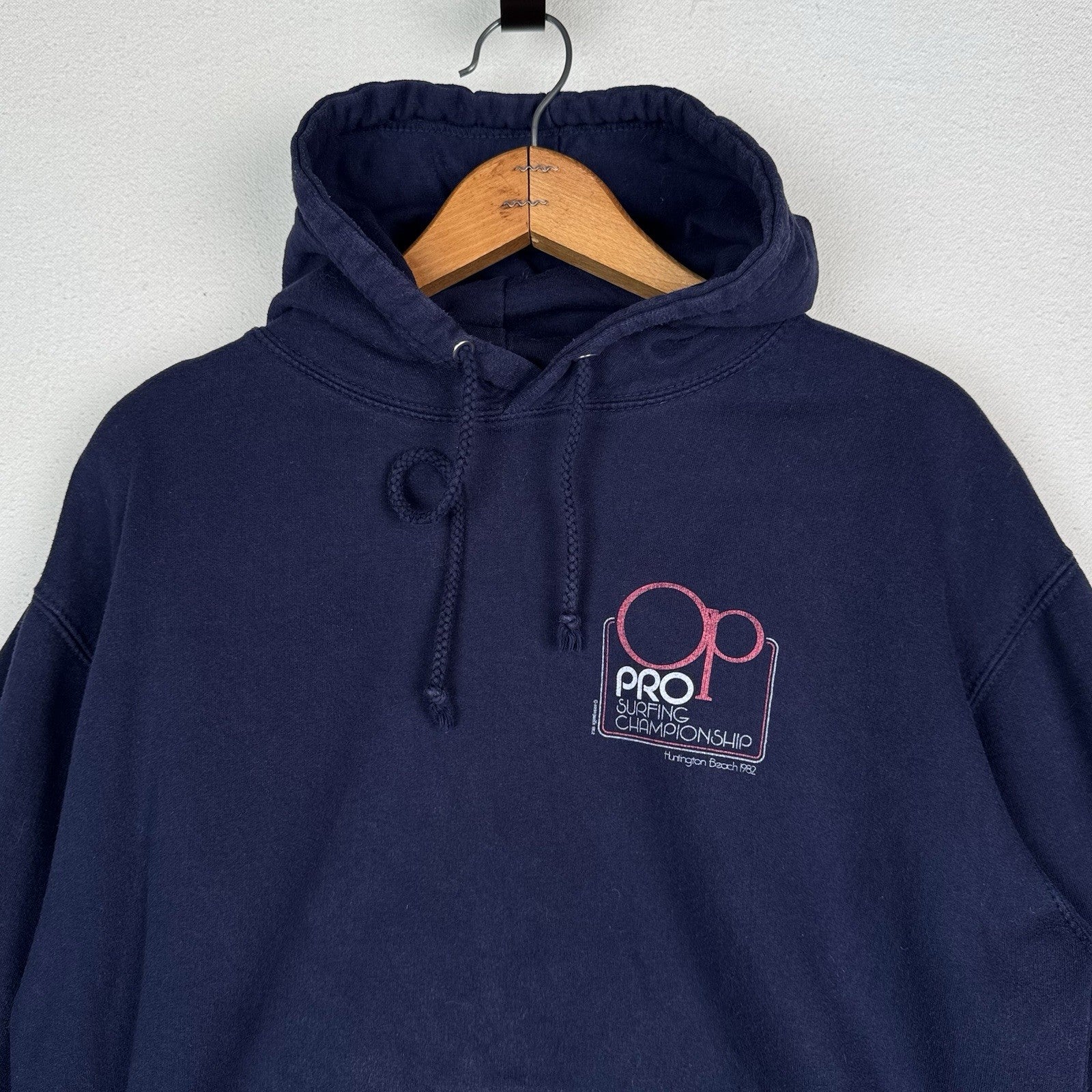 Vintage 80s OP Ocean Pacific Double Sided 1982 Pro Surfing Championship Hoodie M