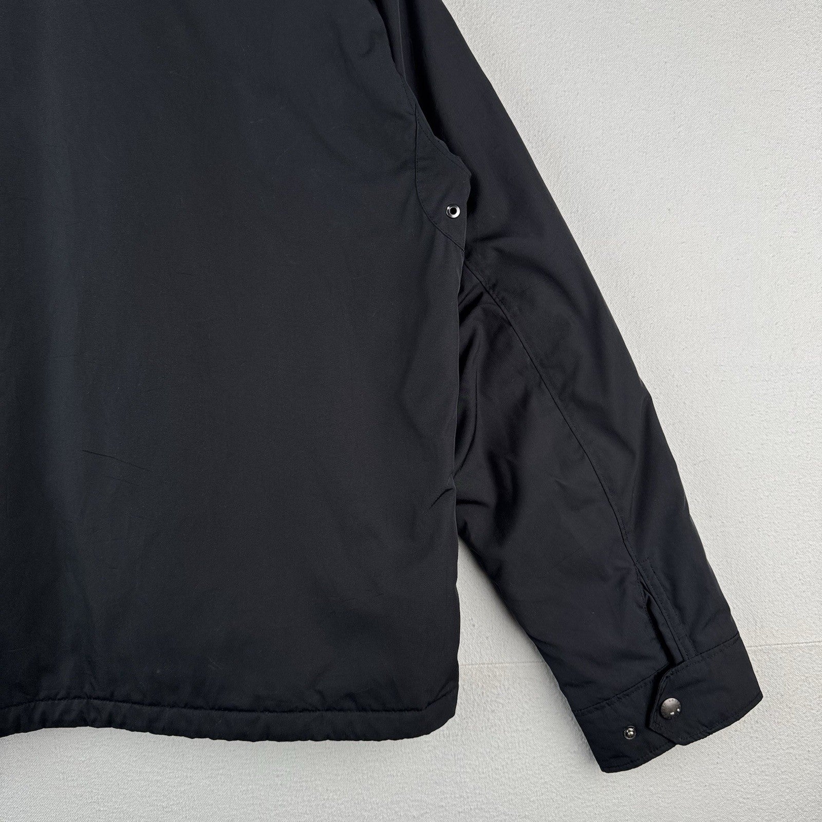 Polo Ralph Lauren Harrington Jacket Mens XL Black Insulated Stowaway Hood