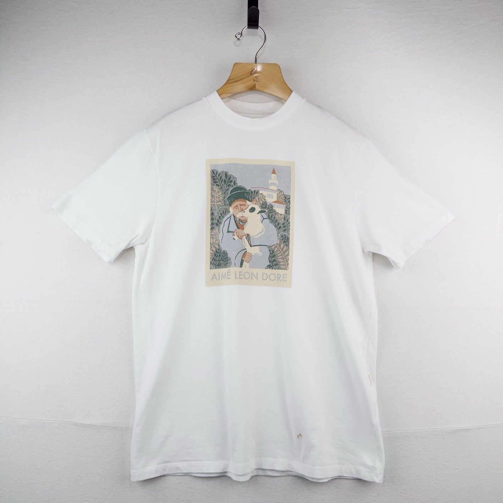 Aimé Leon Dore White Molina Pappou Goat Tee Spring Summer ALD T-shirt