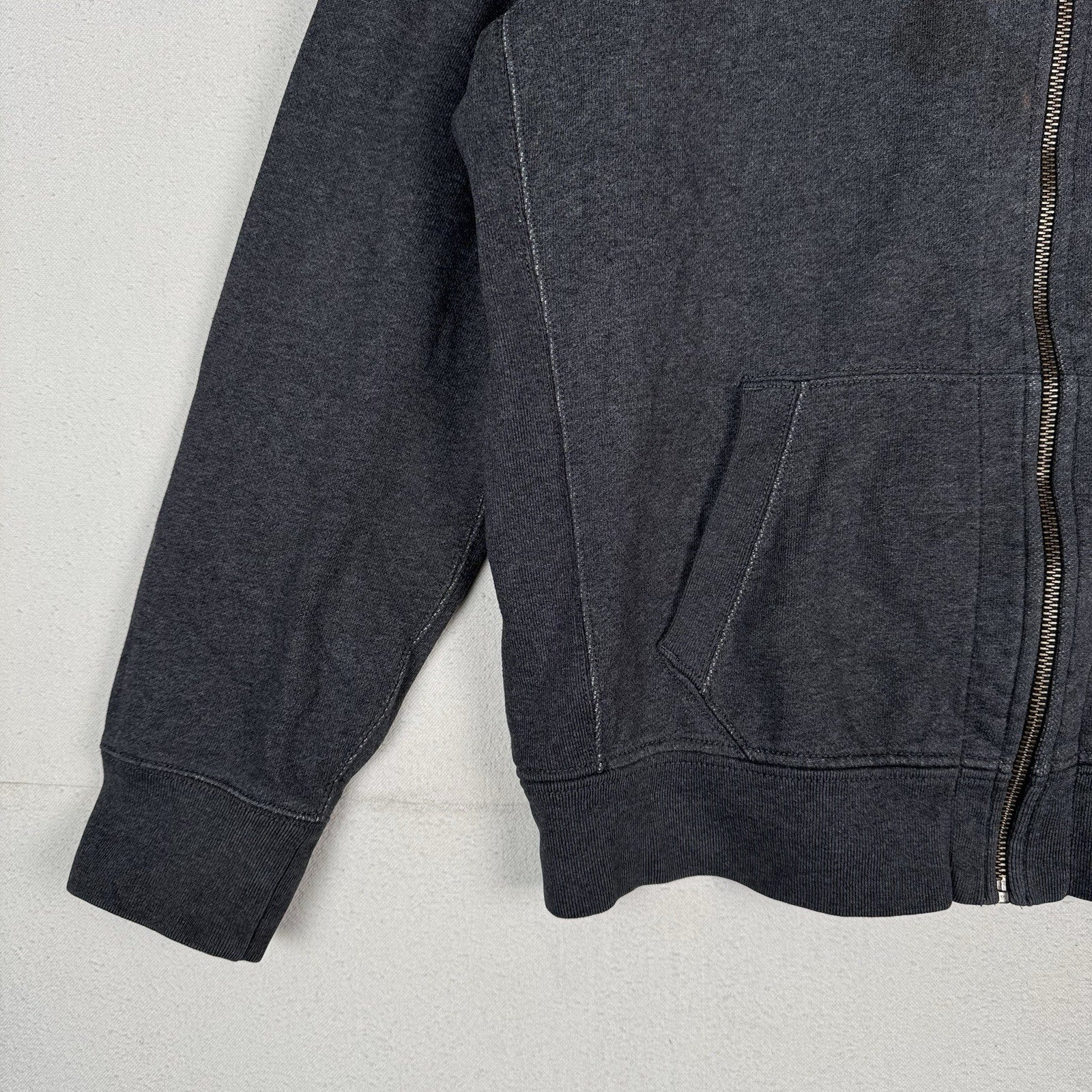 Polo Ralph Lauren Thermal Hoodie Men’s XL Full Zip Gray/Brown Sweatshirt *Read