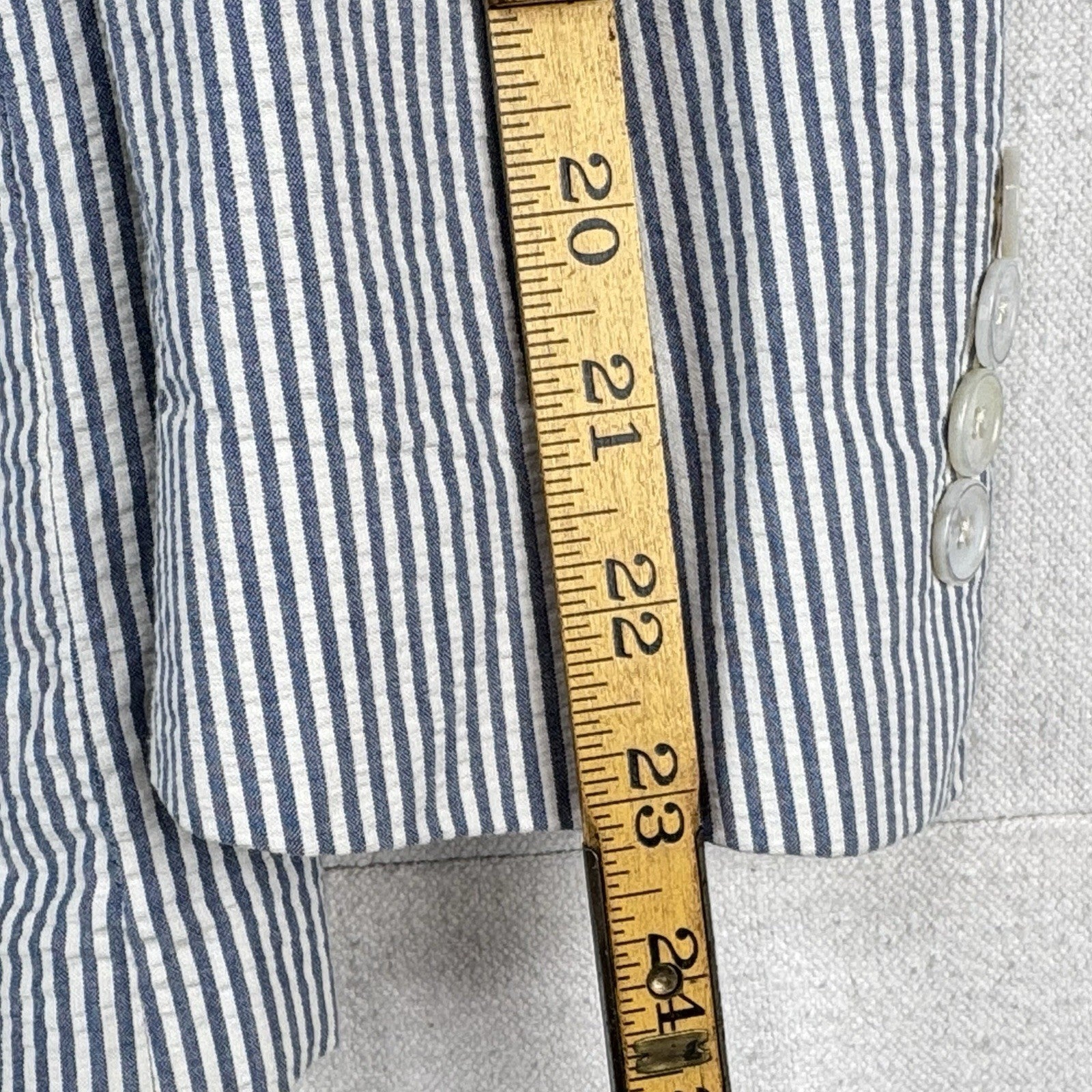 Vintage Polo Ralph Lauren Men’s 38R Double Breasted Seersucker Soft Blazer