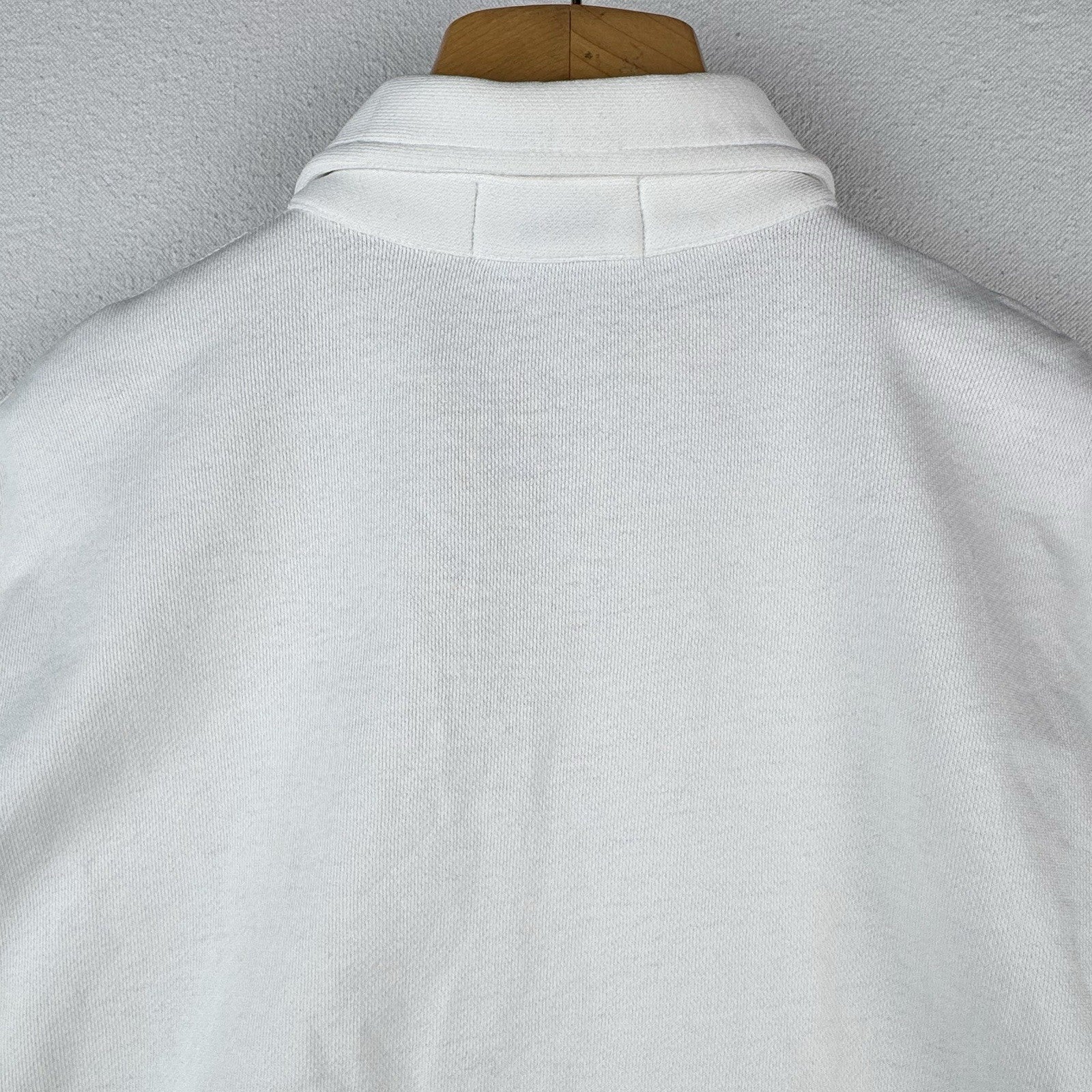 Vtg Polo Sport Ralph Lauren Men’s XL White Short Sleeve 1/4 Zip Sweatshirt *Read