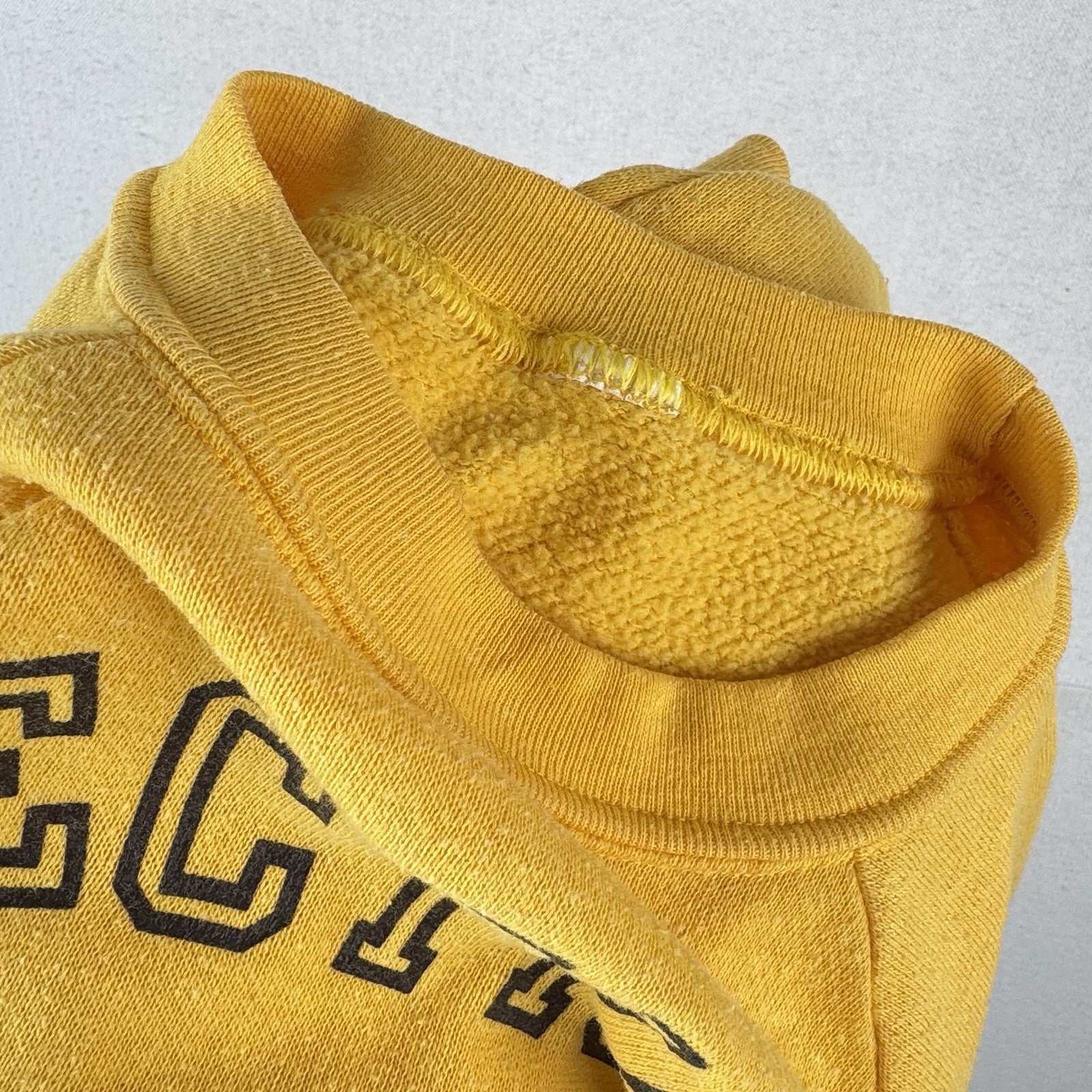 Vintage Section School Toddler 4T (13x17) Raglan Sweatshirt Yellow