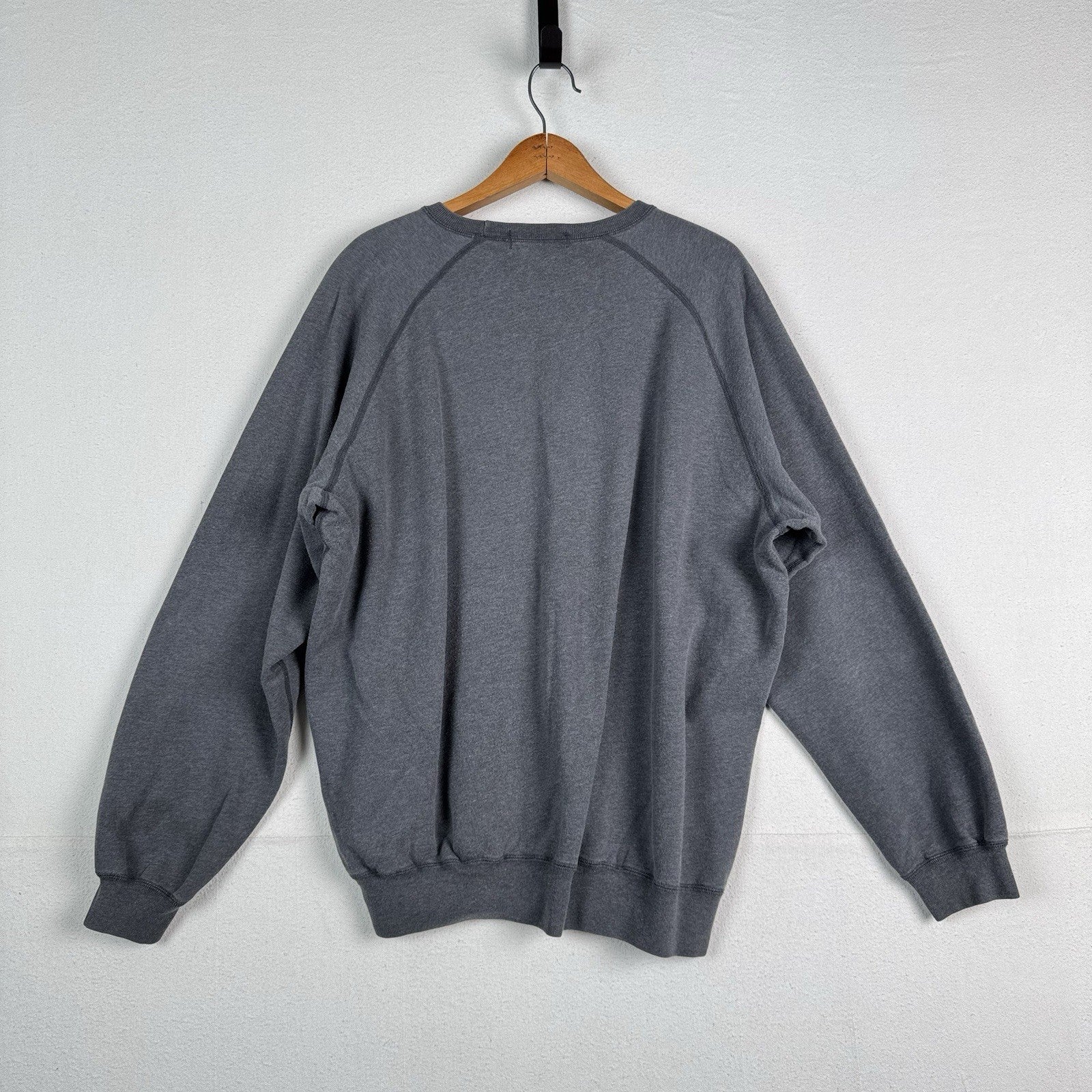 Vintage 90s Ralph Lauren Mens Medium Faded Crewneck Sweatshirt Heather Gray