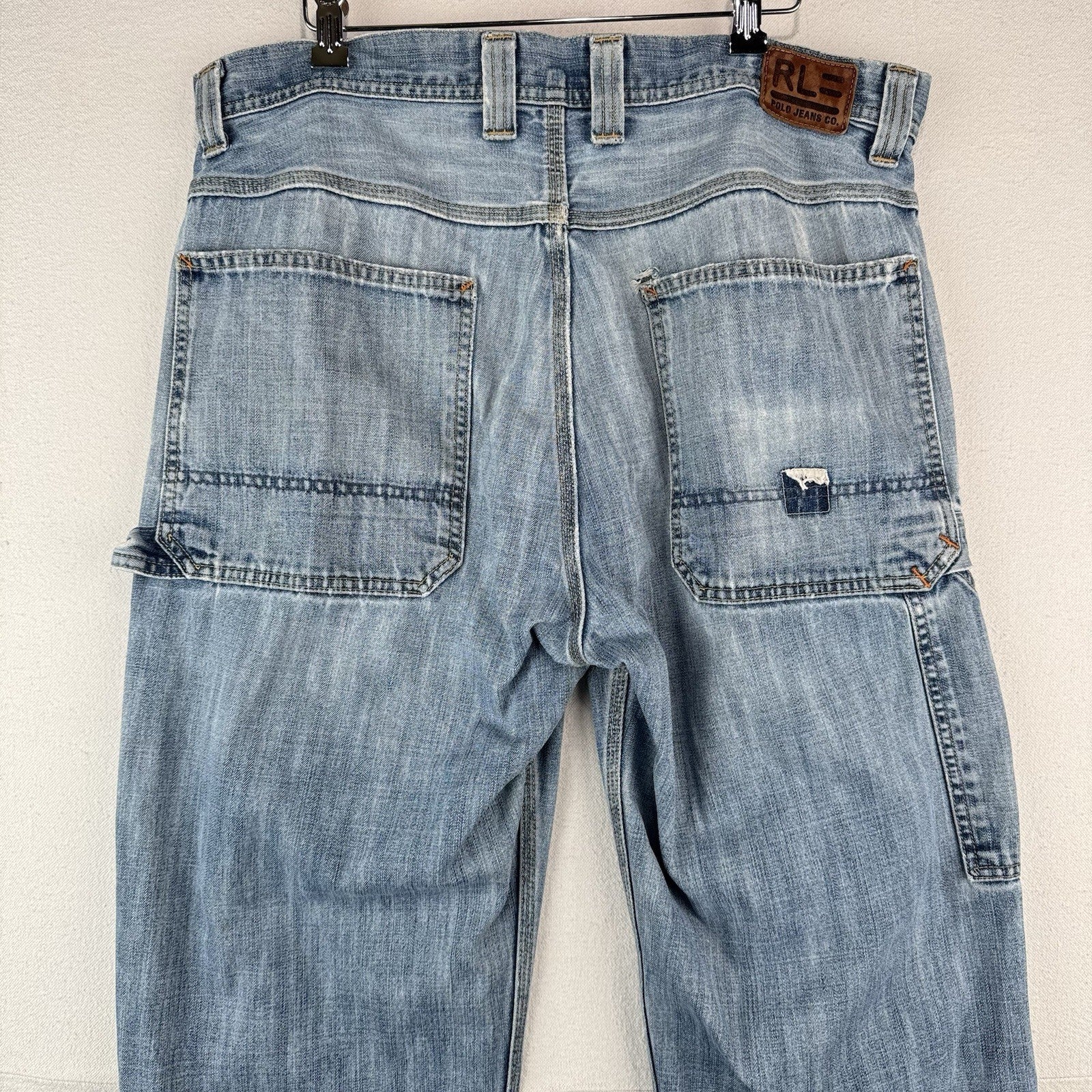 Vintage Ralph Lauren Polo Jeans Co Distressed Wyatt Carpenter Pants Mens 36x32
