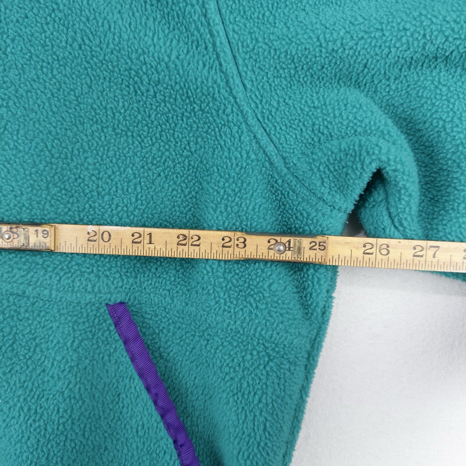90’s Vtg Eddie Bauer Legend Teal Fleece 1/4 Zip Men’s 2XL Tall Pullover