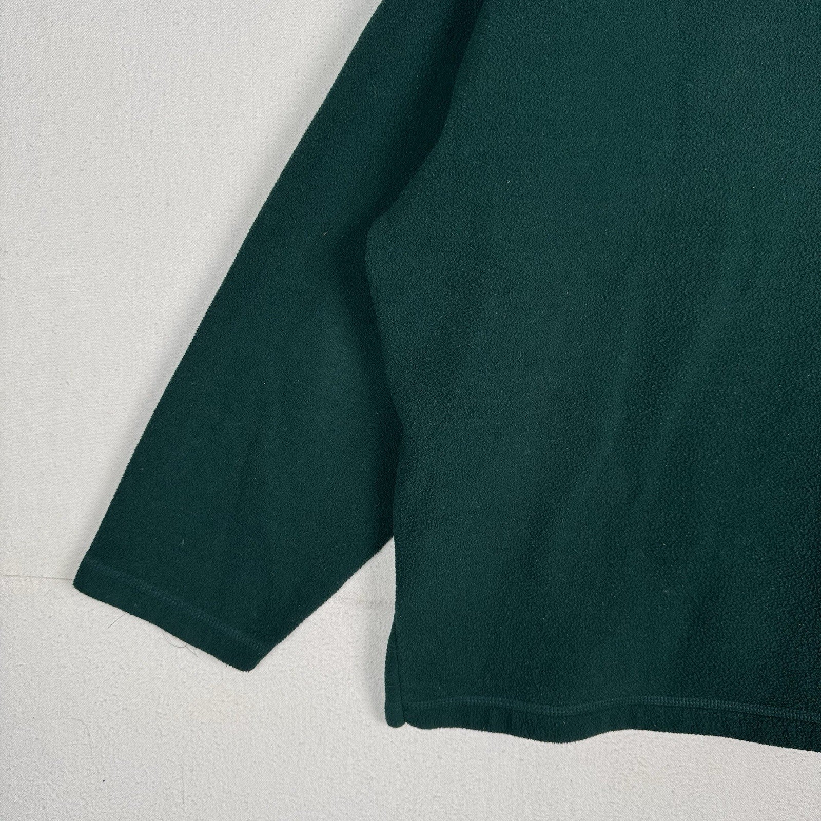 Vintage J Crew Oarsman Green Pullover Fleece Thermal Lined Mockneck Mens XL USA