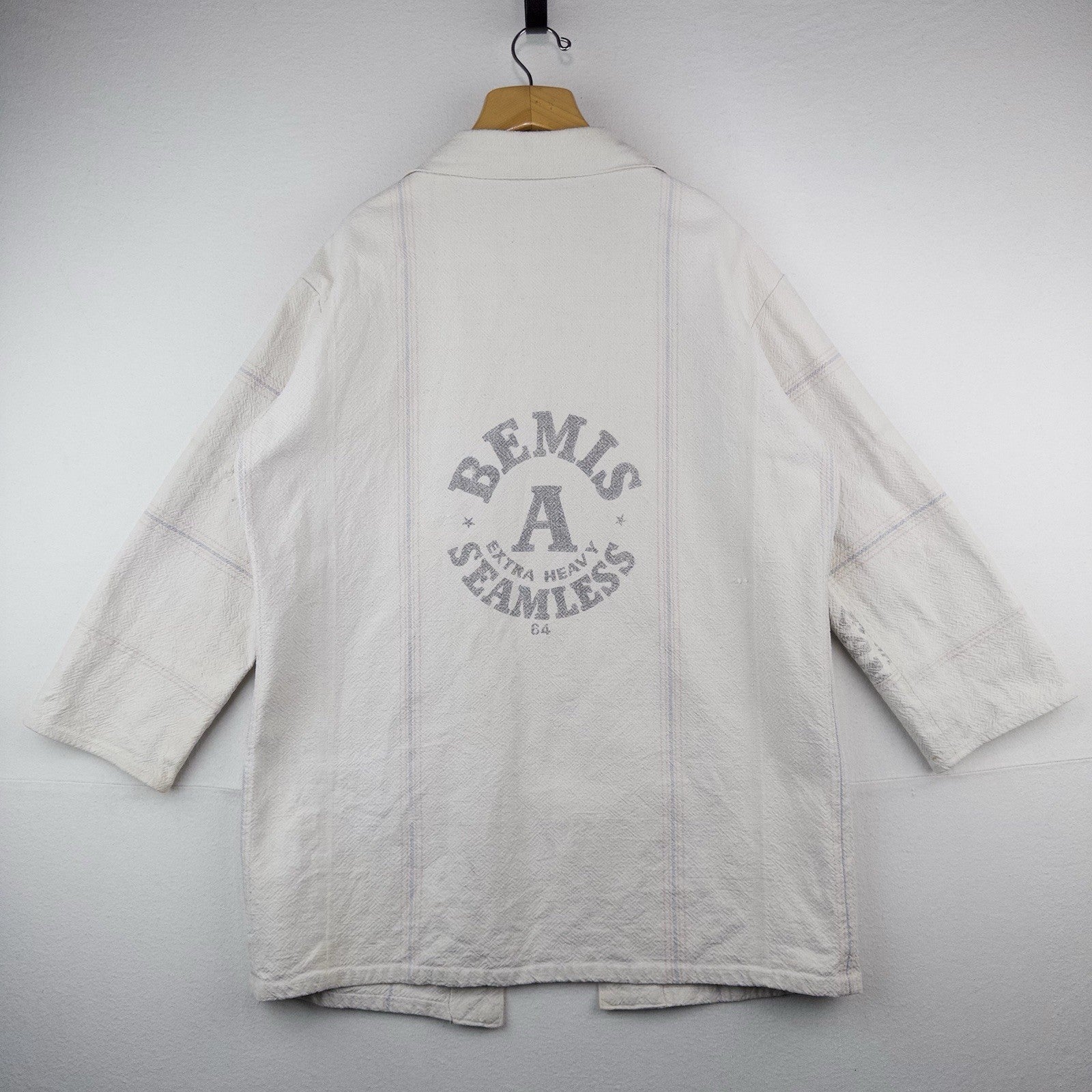 40’s Vtg Authentic Bemis “A” Grain Sack Work Chore Jacket XL (48)