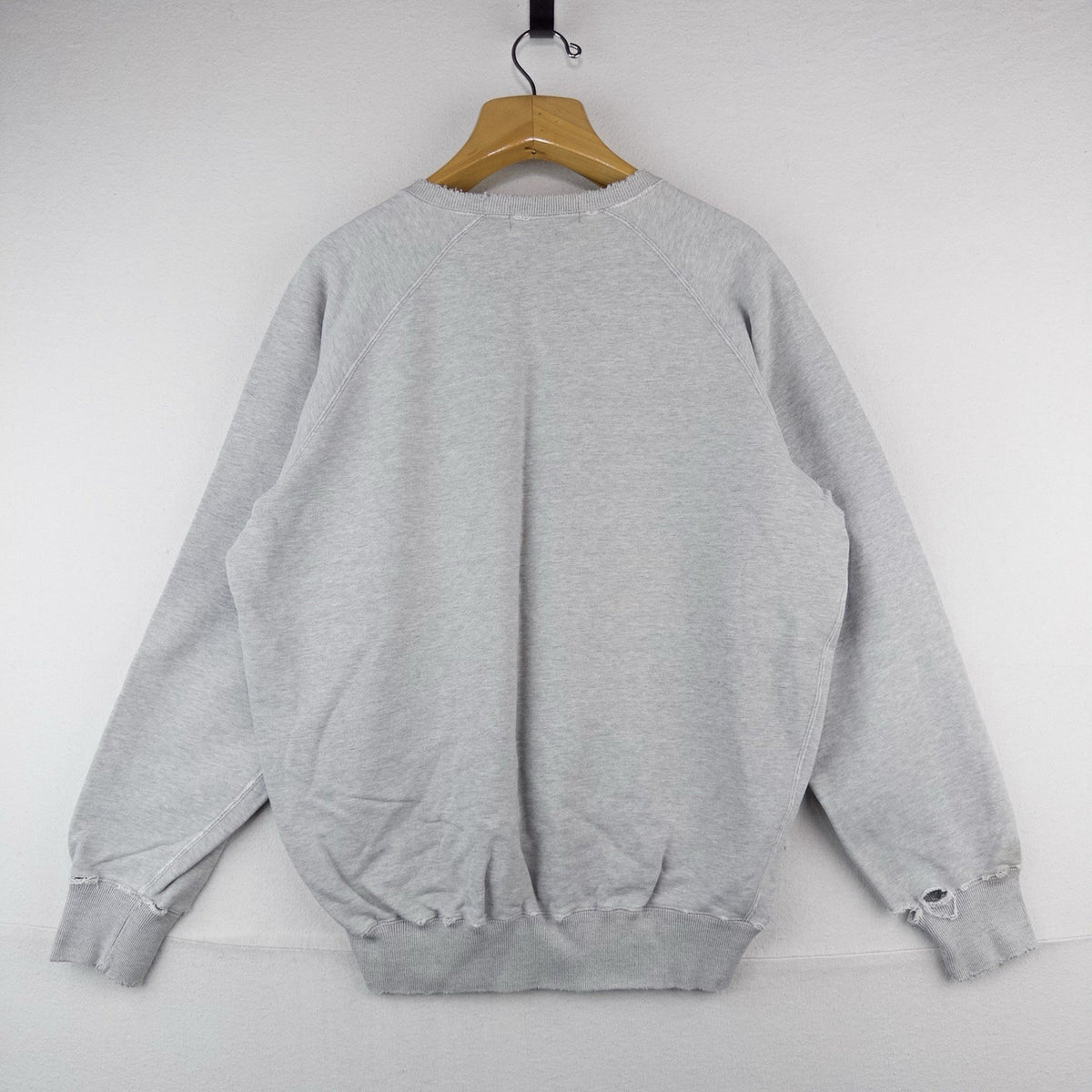 90’s Vtg Polo Ralph Lauren Sweatshirt Men’s M Gray 100% Cotton *Distressed