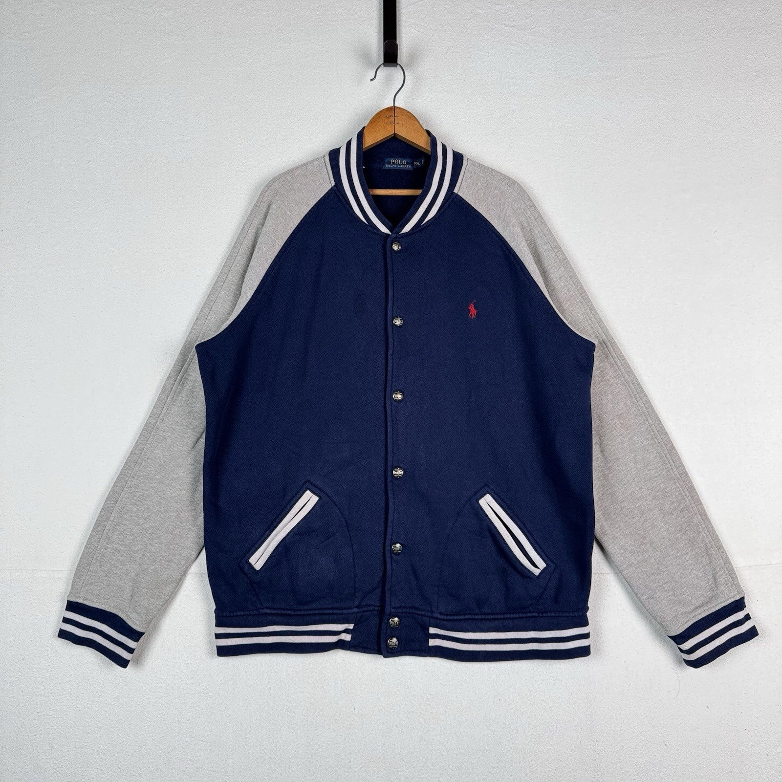 Polo Ralph Lauren Madison Ave Fleece Baseball Jacket Limited Edition XXL *Read