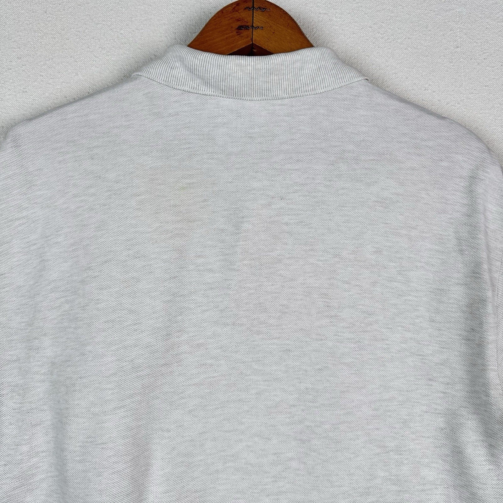 Vintage Polo Ralph Lauren Polo Shirt Mens Medium Oatmeal Mesh Pique