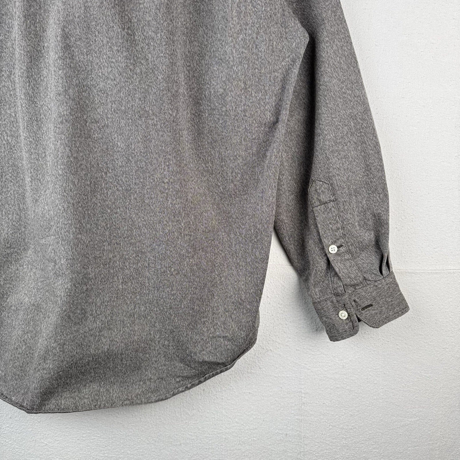 90’s Vintage Polo Ralph Lauren Men’s XL Cotton Workshirt Grey Brown
