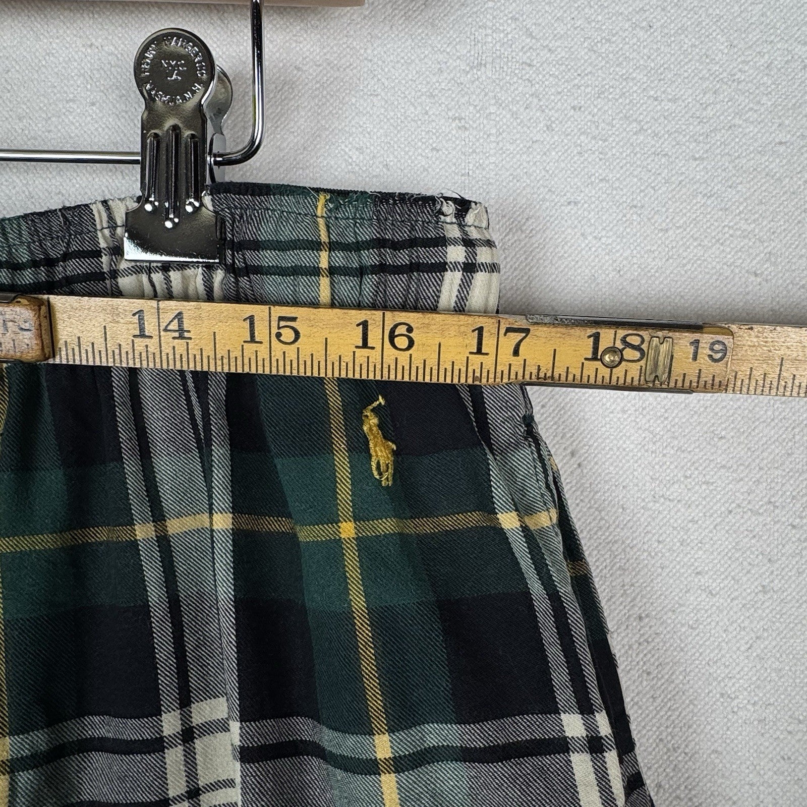 Polo Ralph Lauren Men’s Stewart Tartan Plaid Pajama Pants XL Blue Green White