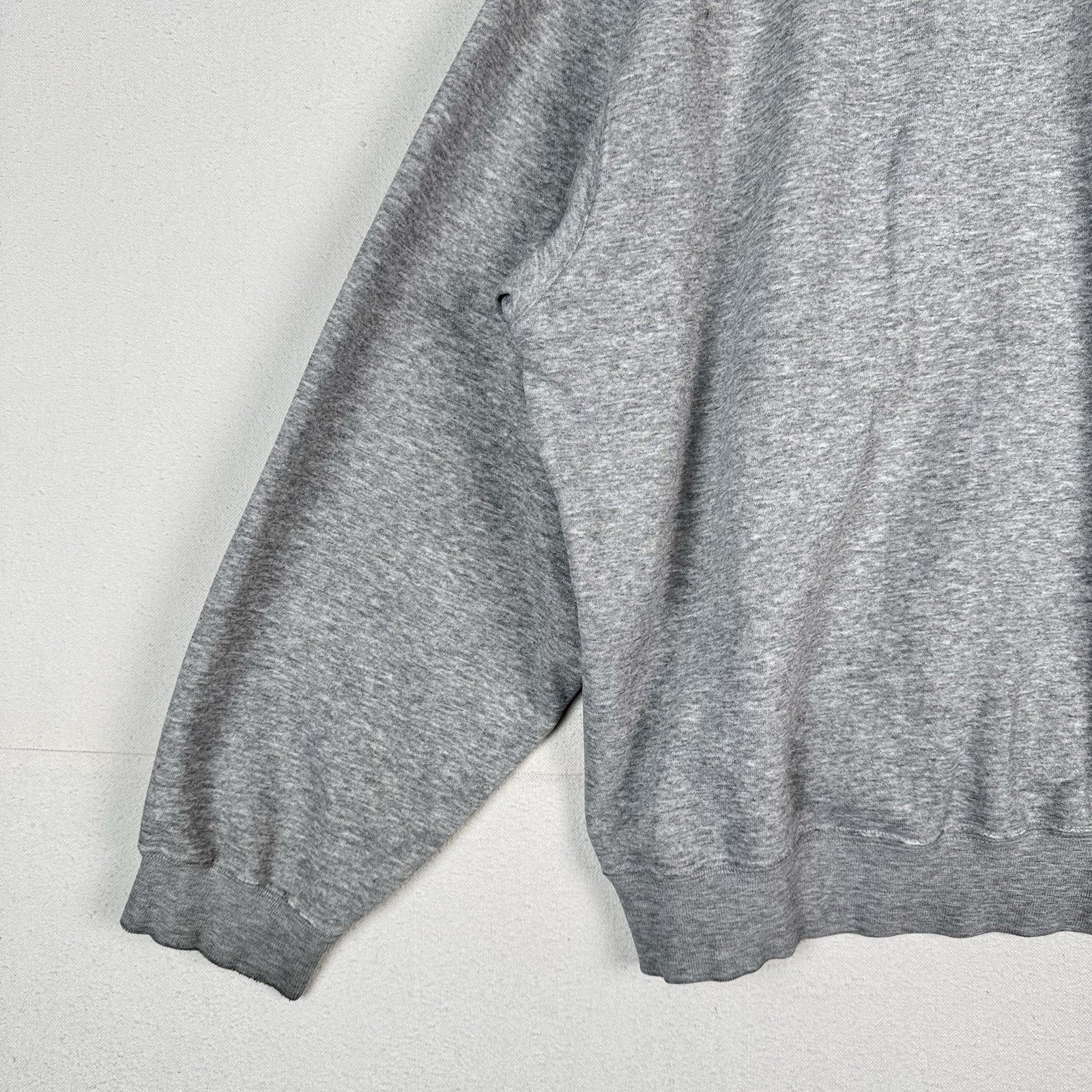 Vintage 90s Nike Center Check Grey Pullover Sweatshirt XL Distressed