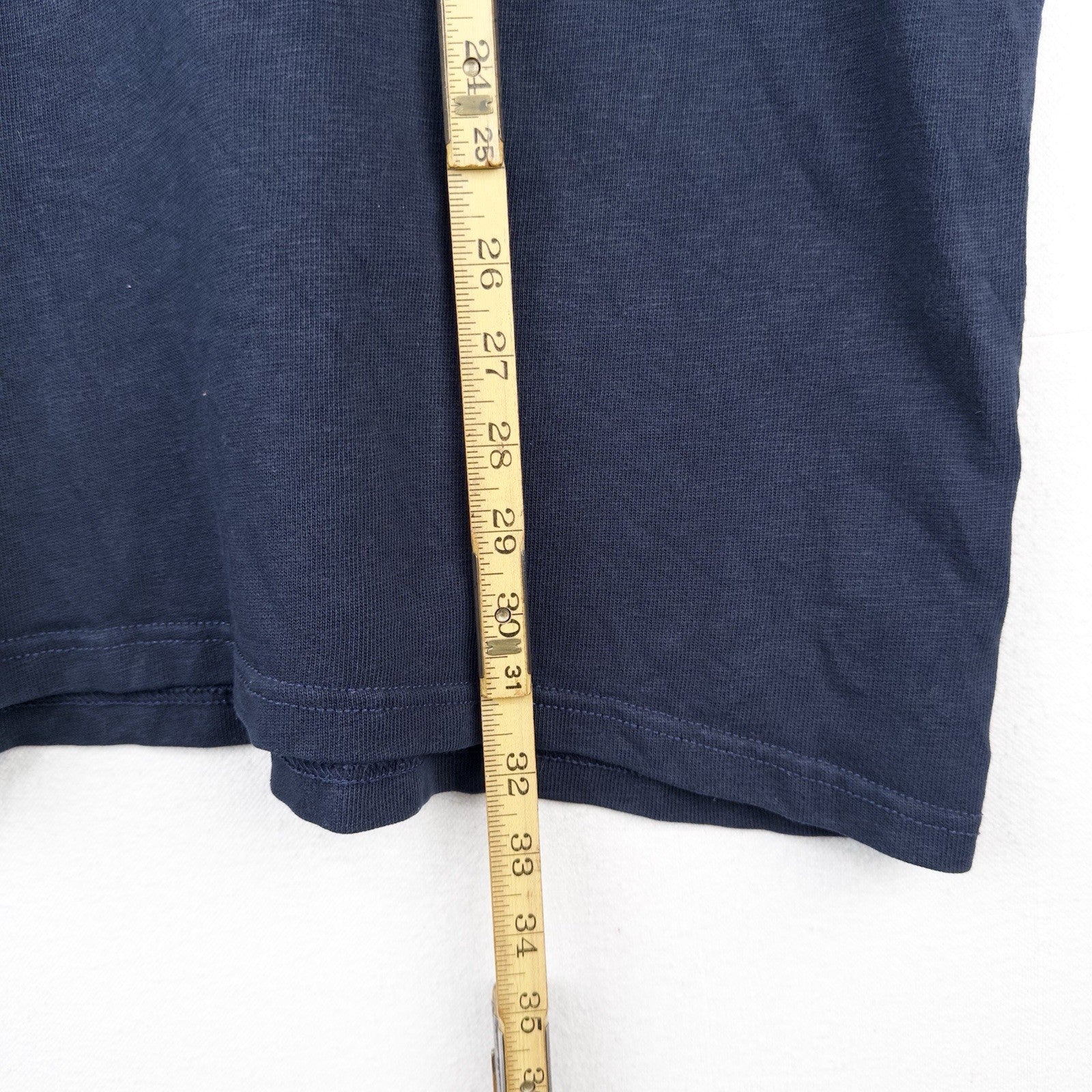 Polo Ralph Lauren Mens Long Sleeve Rugby Shirt Men’s 2XB Navy Blue White Collar