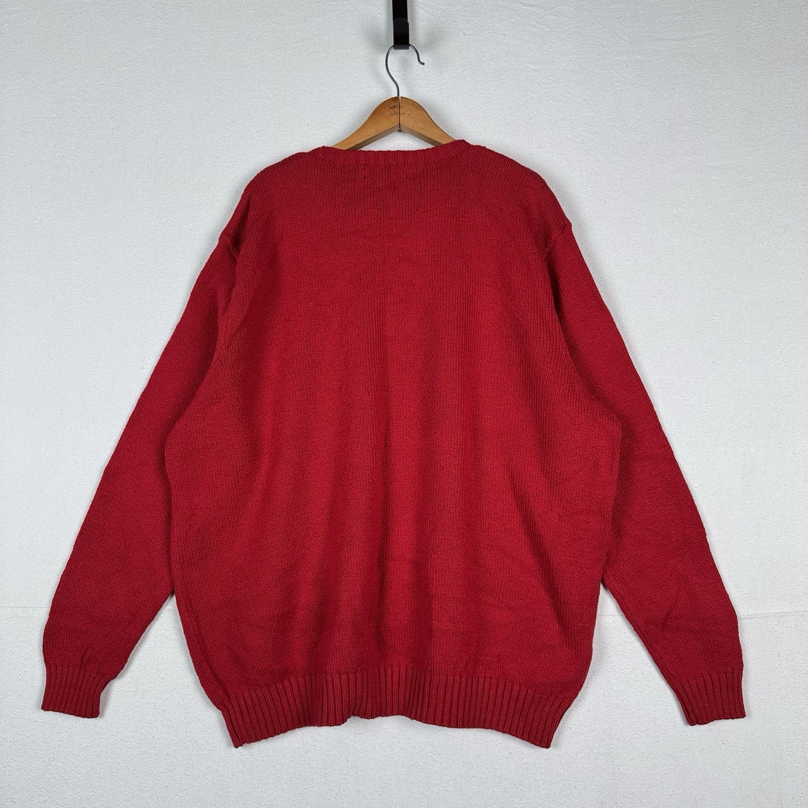 Vintage Polo Ralph Lauren Sweater Men Tall 3XLT Red Pullover Pony Logo Crewneck