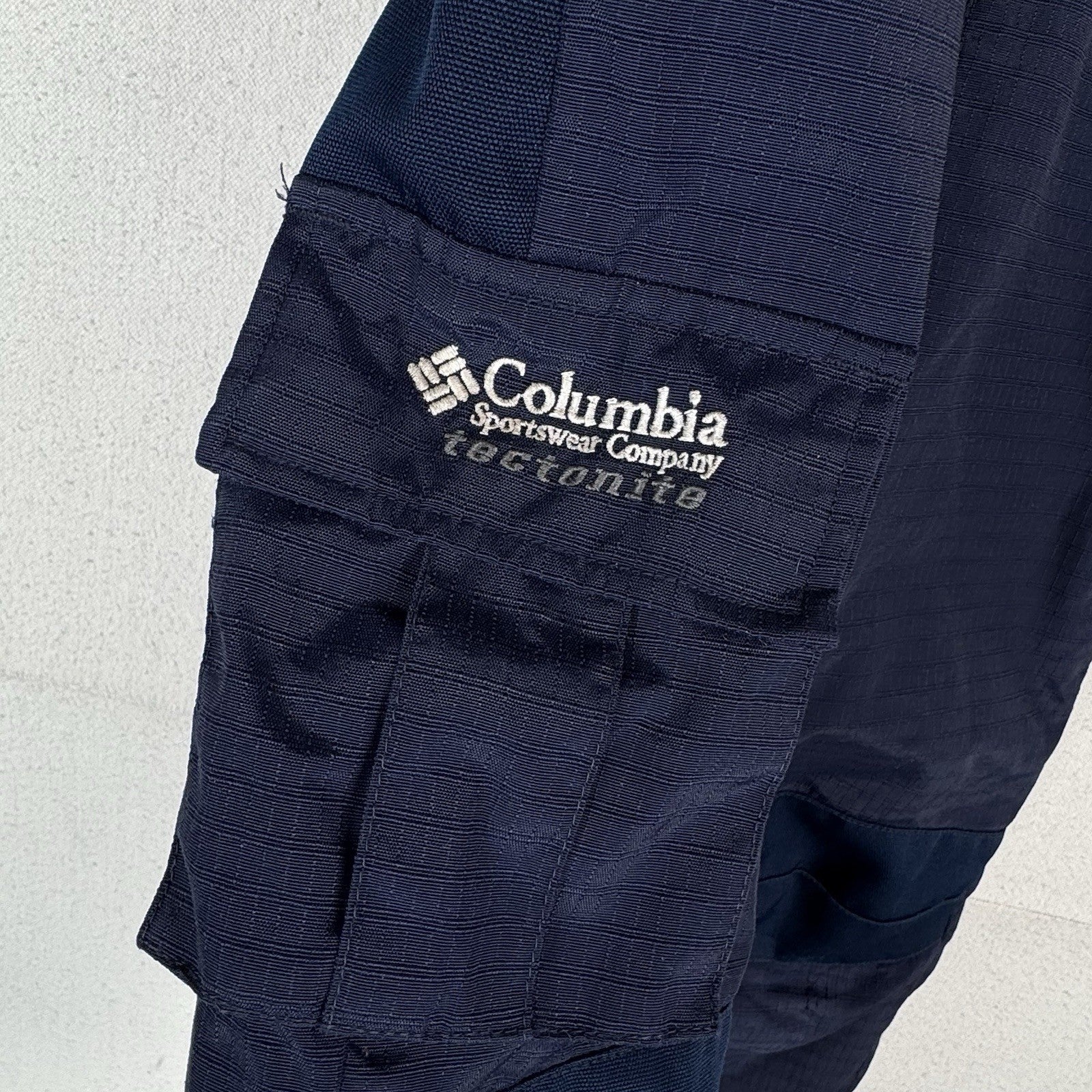 Columbia Tectonite Kids 4/5 Ski Snow Suit Bibs Overalls Blue Ripstop Waterproof