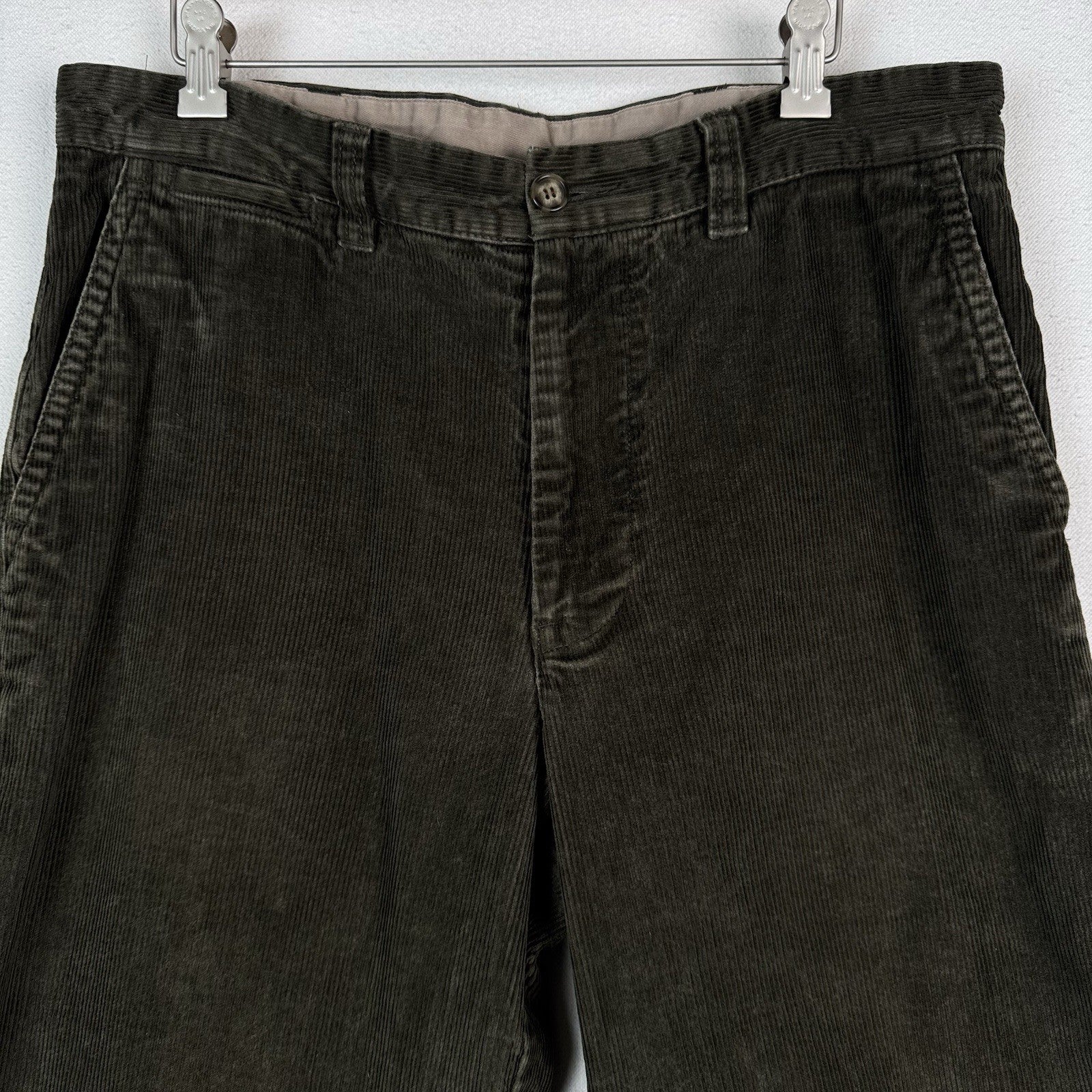 Vtg. LL Bean Men's Double L Classic Fit Corduroy Brown Pants 36x32 (Fits 34x29)