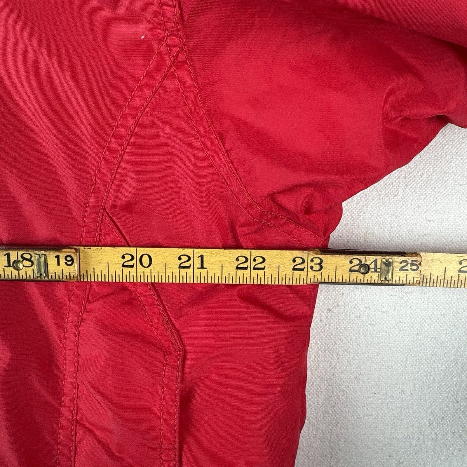 90’s Vtg Columbia Sportswear Portland Women's Large Red Hooded Parka Jacket Coat