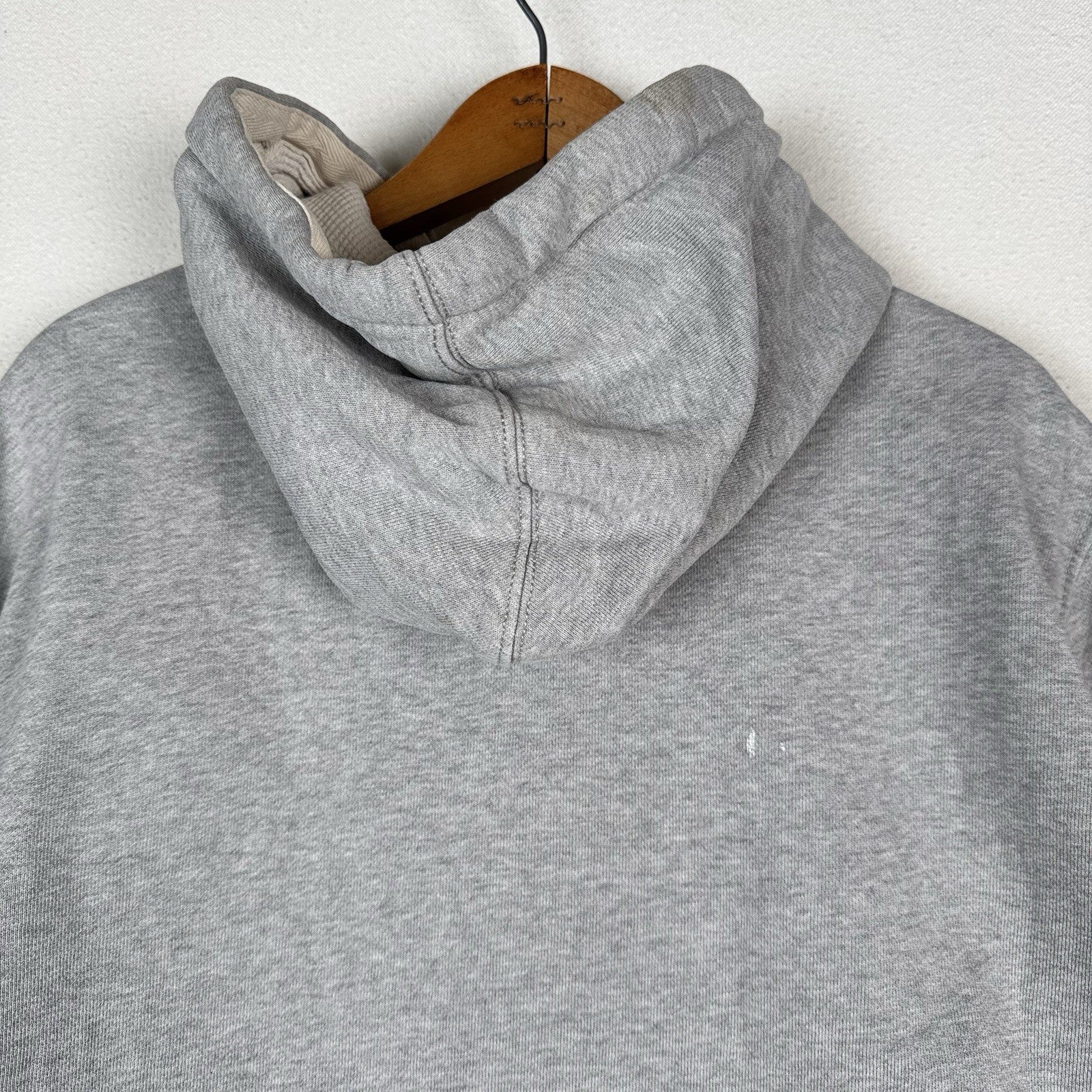 Vtg Polo Ralph Lauren Thermal Hoodie Men’s 2XL Full Zip Gray Sweatshirt *Read
