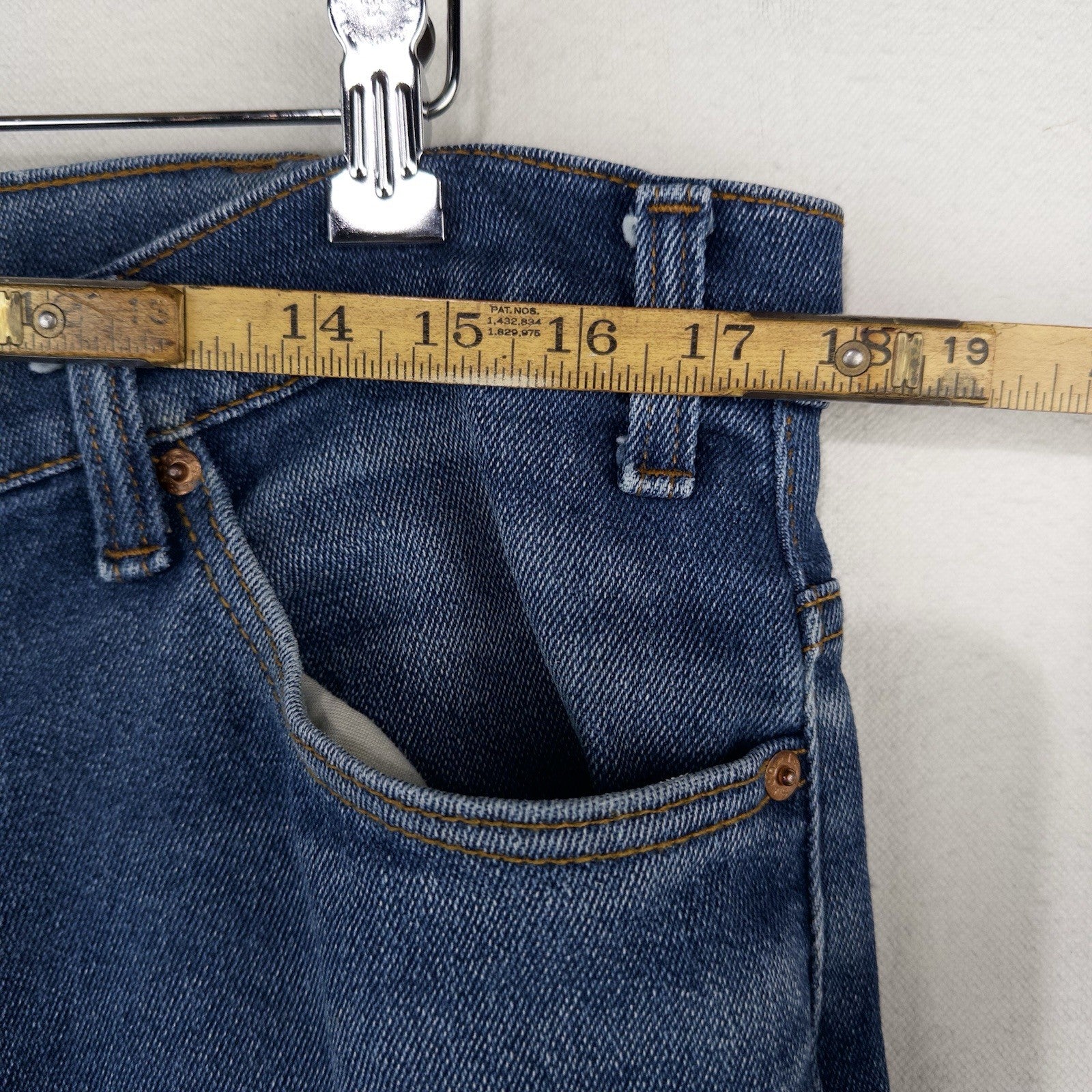 80’s Vtg Levi's 509-2017 Straight Leg Regular Fit Blue Denim Jeans Size 38x30