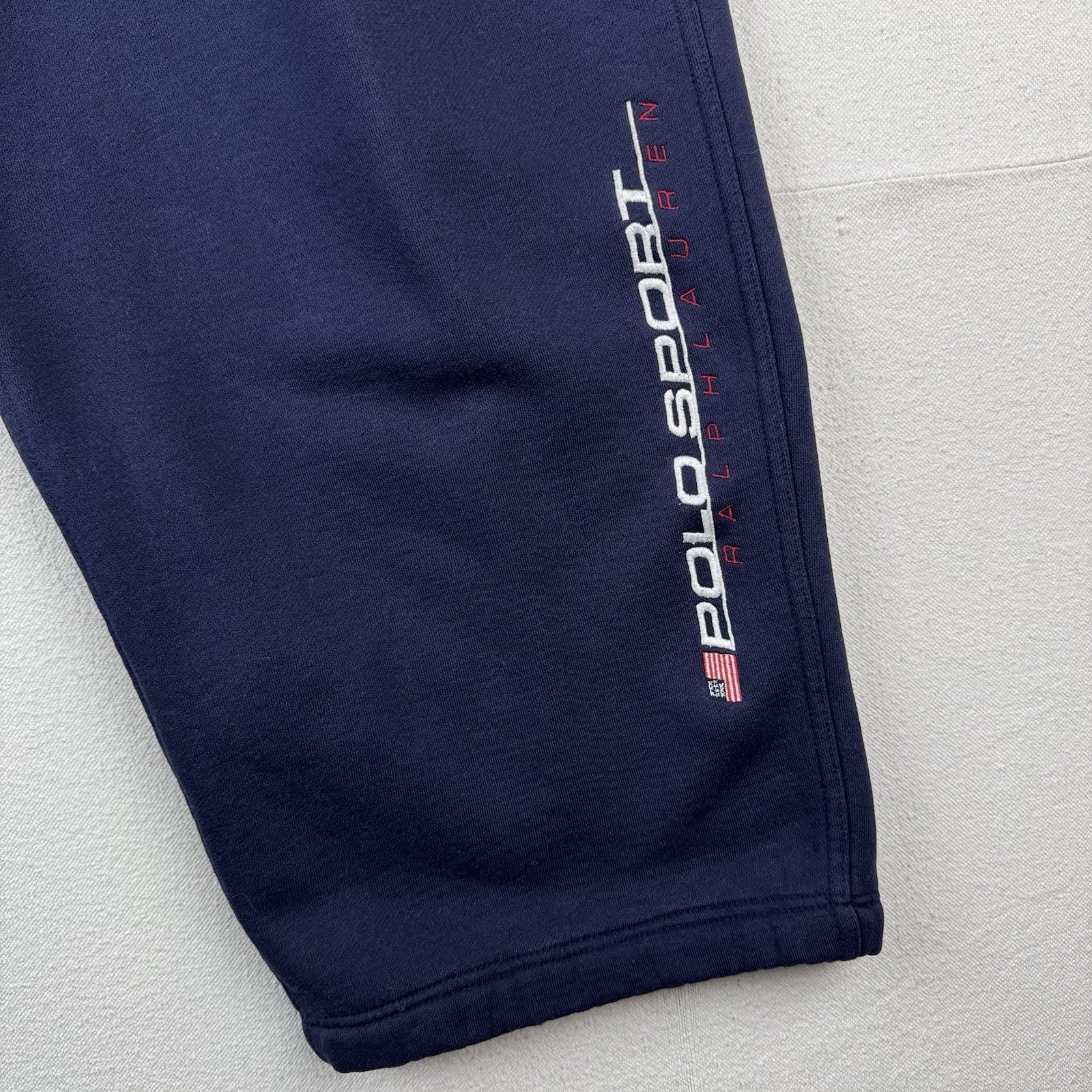 90’s Vtg Ralph Lauren Polo Sport Drawstring Jogger Sweatpants XL Blue Fits 42”