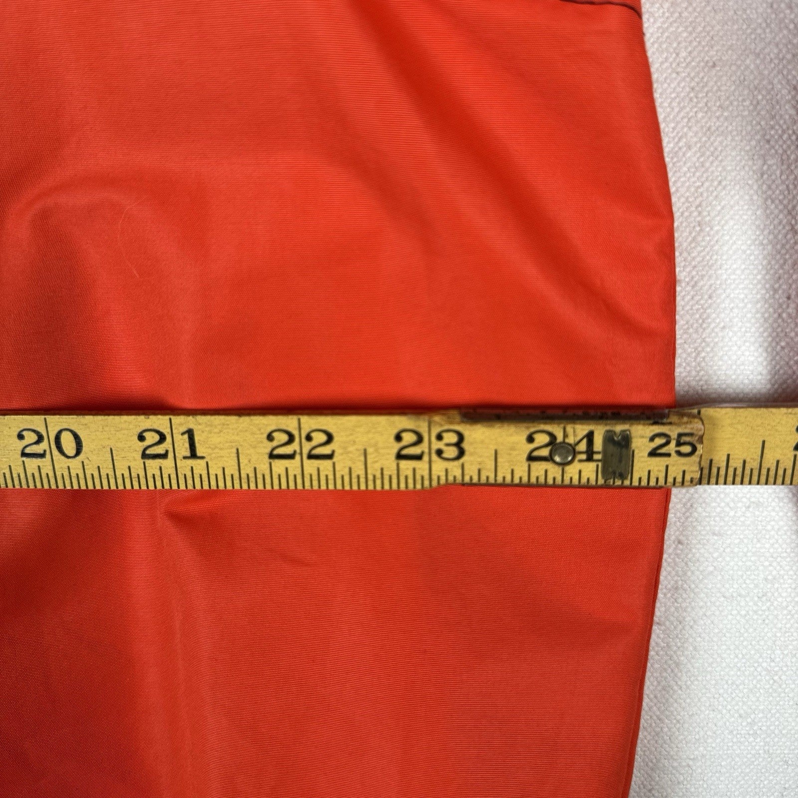 Men's Members Only  1/4 Zip Light Weight Jacket Size Large Orange Blue Spellout