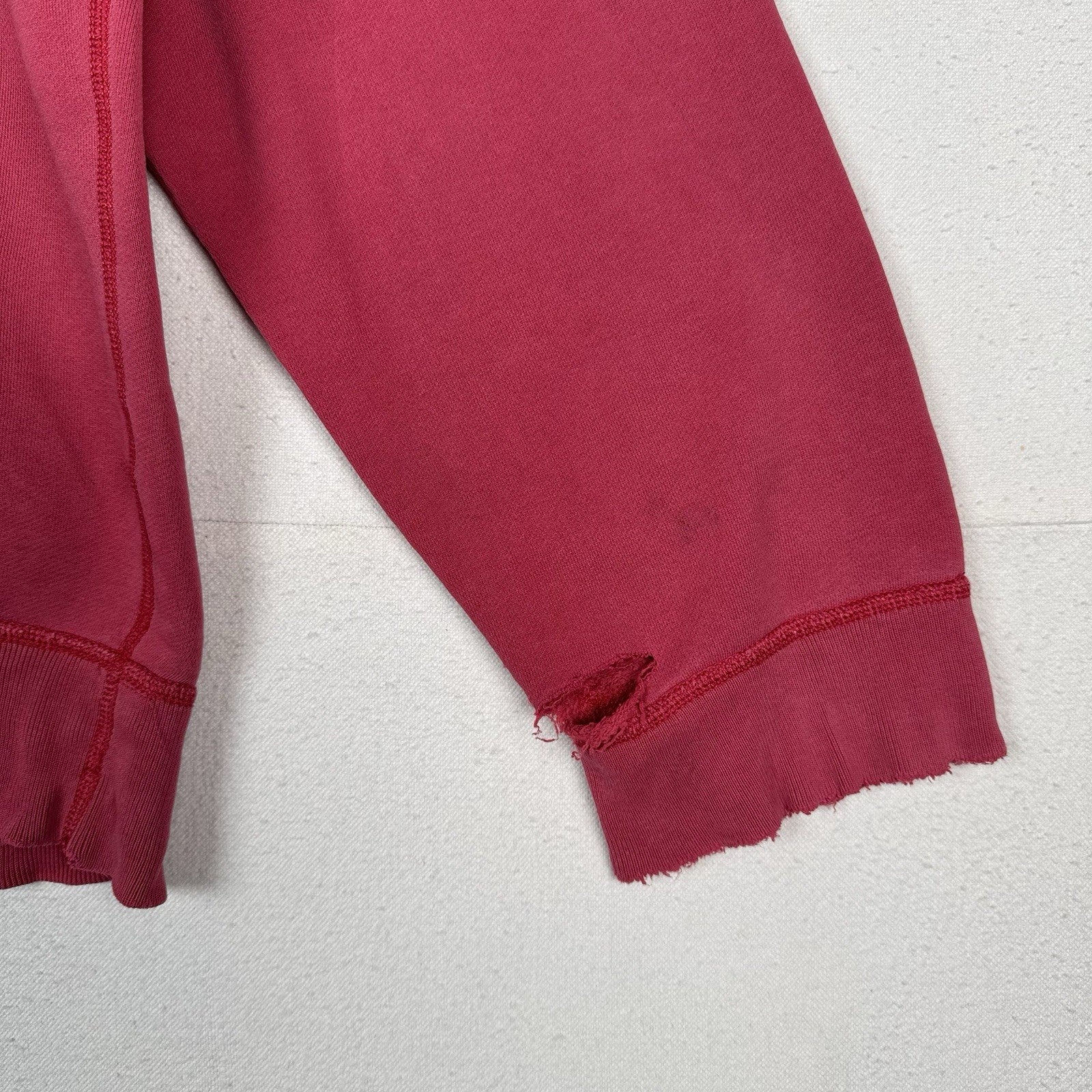 Vintage Polo Ralph Lauren Distressed Faded Pink Crewneck Sweatshirt Men’s XL