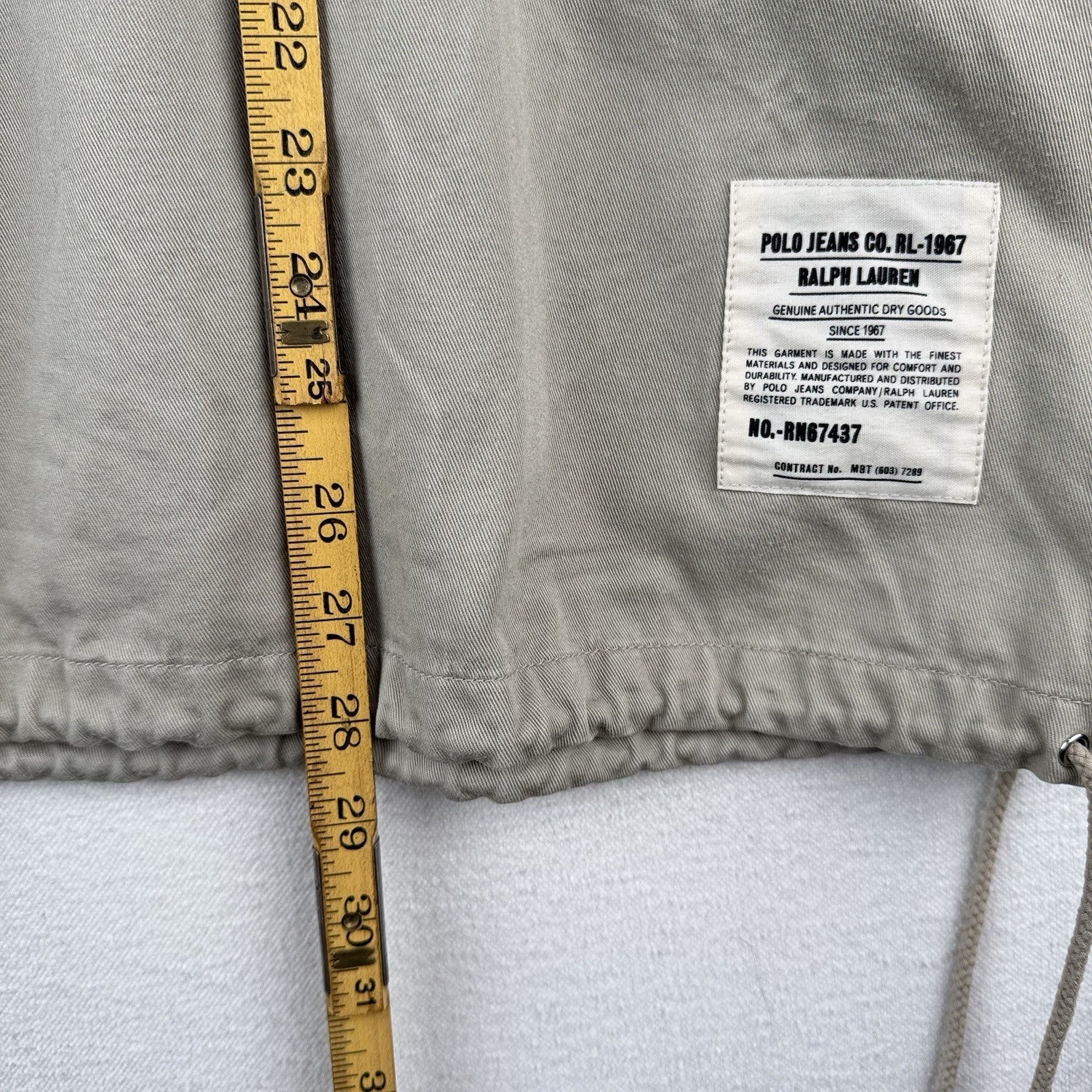 Vintage Polo Jeans Co Ralph Lauren Anorak Hoodie Mens L Tan Beige Jacket *Read